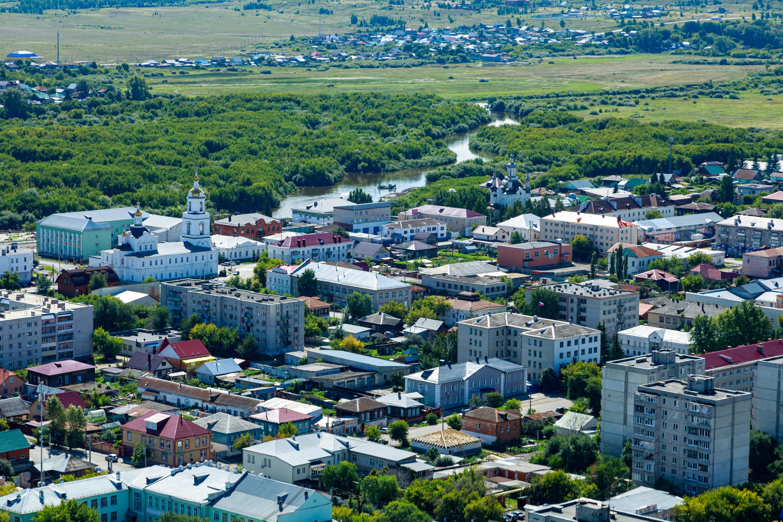 Город с высоты птичьего полёта. Фотограф Андрей Гузеев