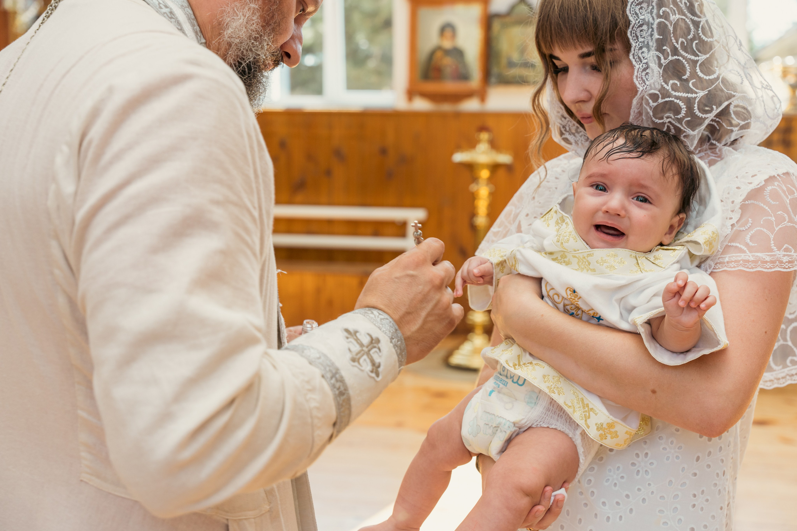 Крещение малыша Владимира: начало духовного пути. Фотограф |Ленинск, Волжский, Волгоград| Наталья Савилова