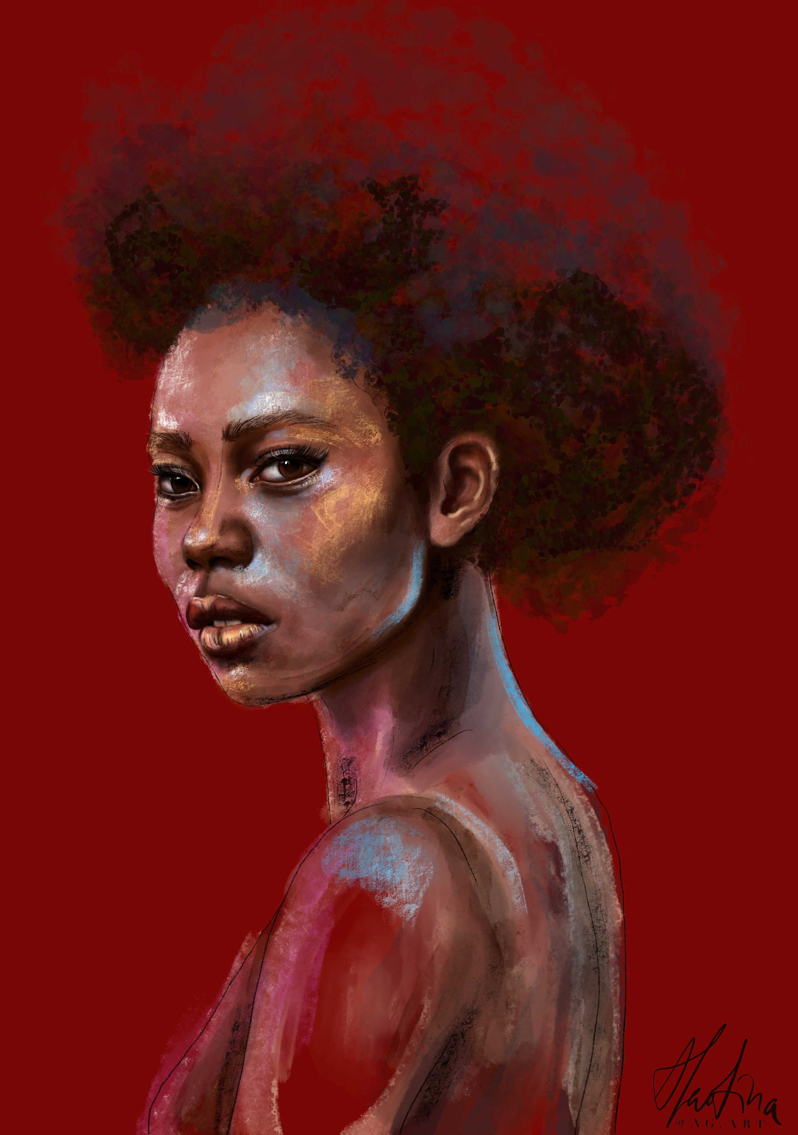 Digital. Portrait Artist and Illustrator Alevtina Golovin