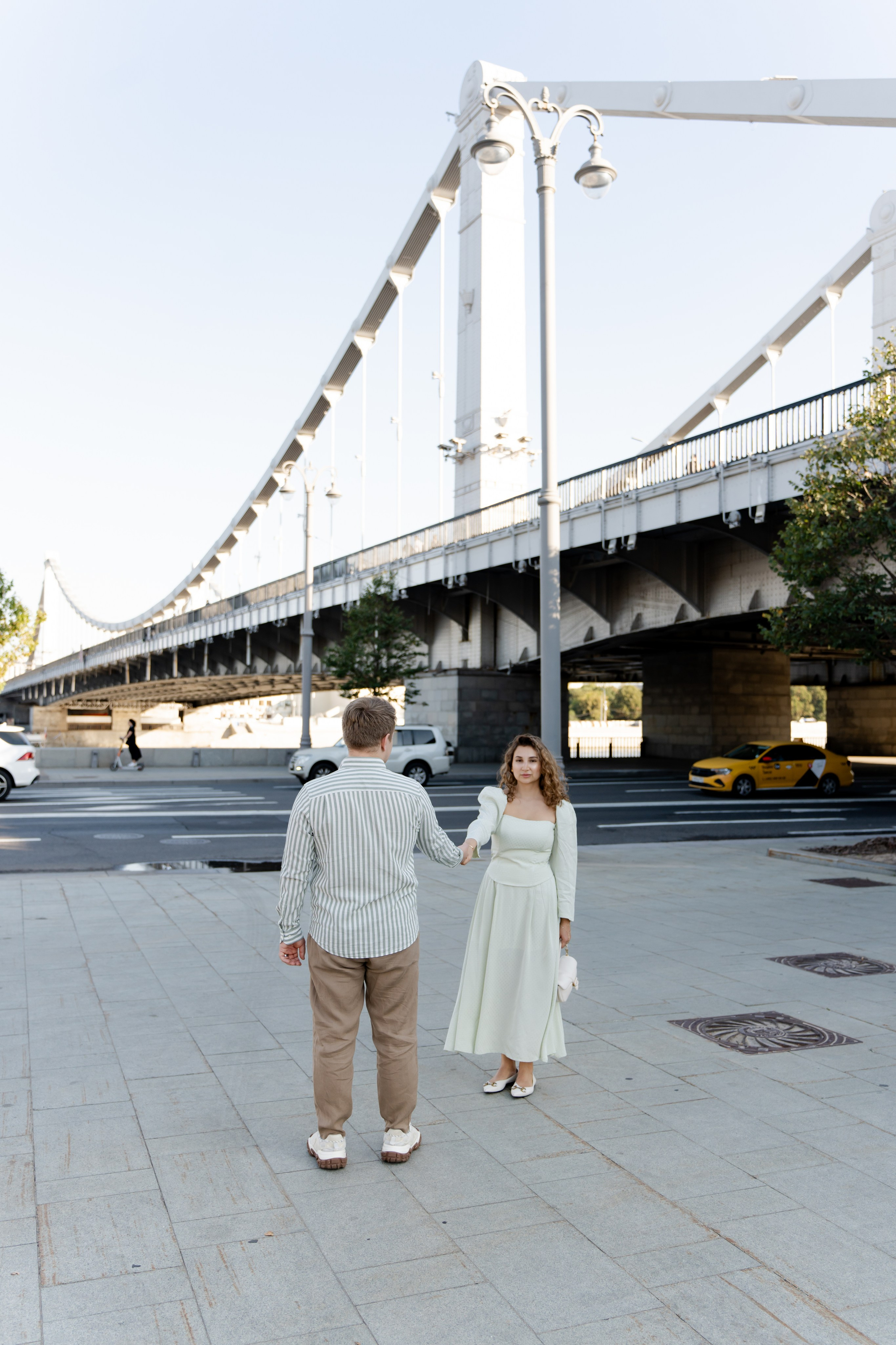 Love story с видом на мост в Москве. Москва Фотограф