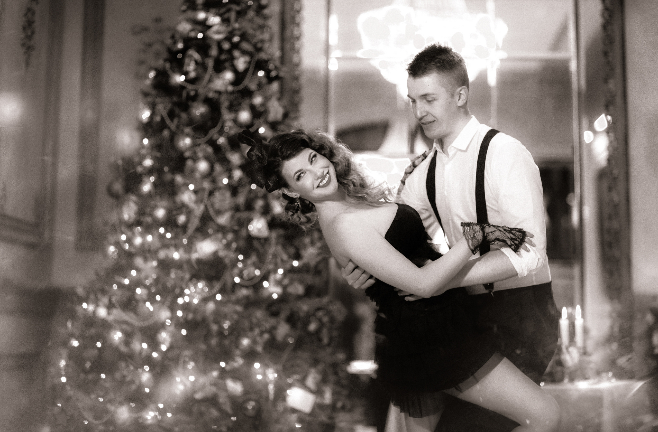 Новогодняя фотосессия в стиле ретро. Фотограф женский и мужской портрет Санкт-Петербург