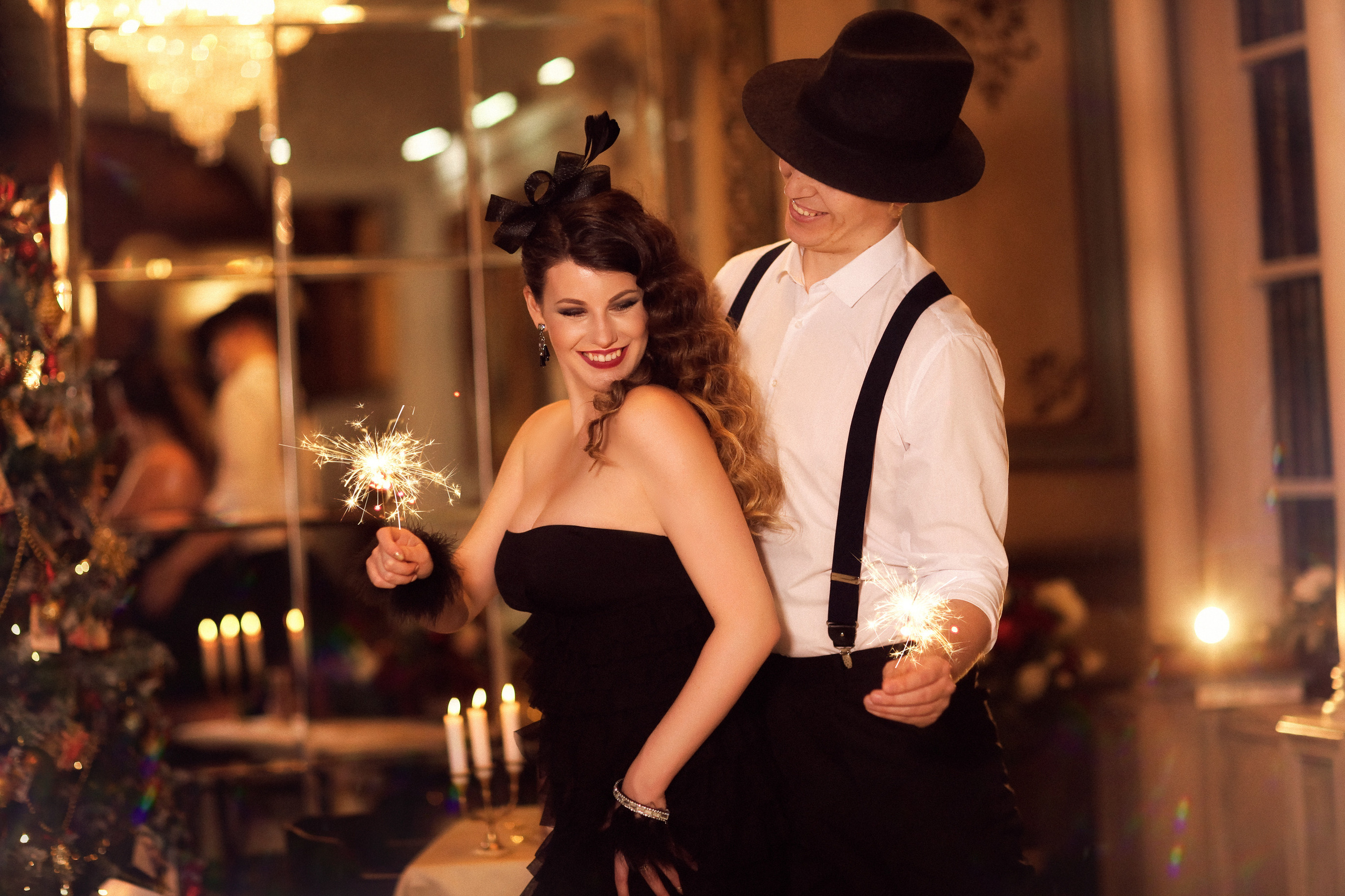 Новогодняя фотосессия в стиле ретро. Фотограф женский и мужской портрет Санкт-Петербург