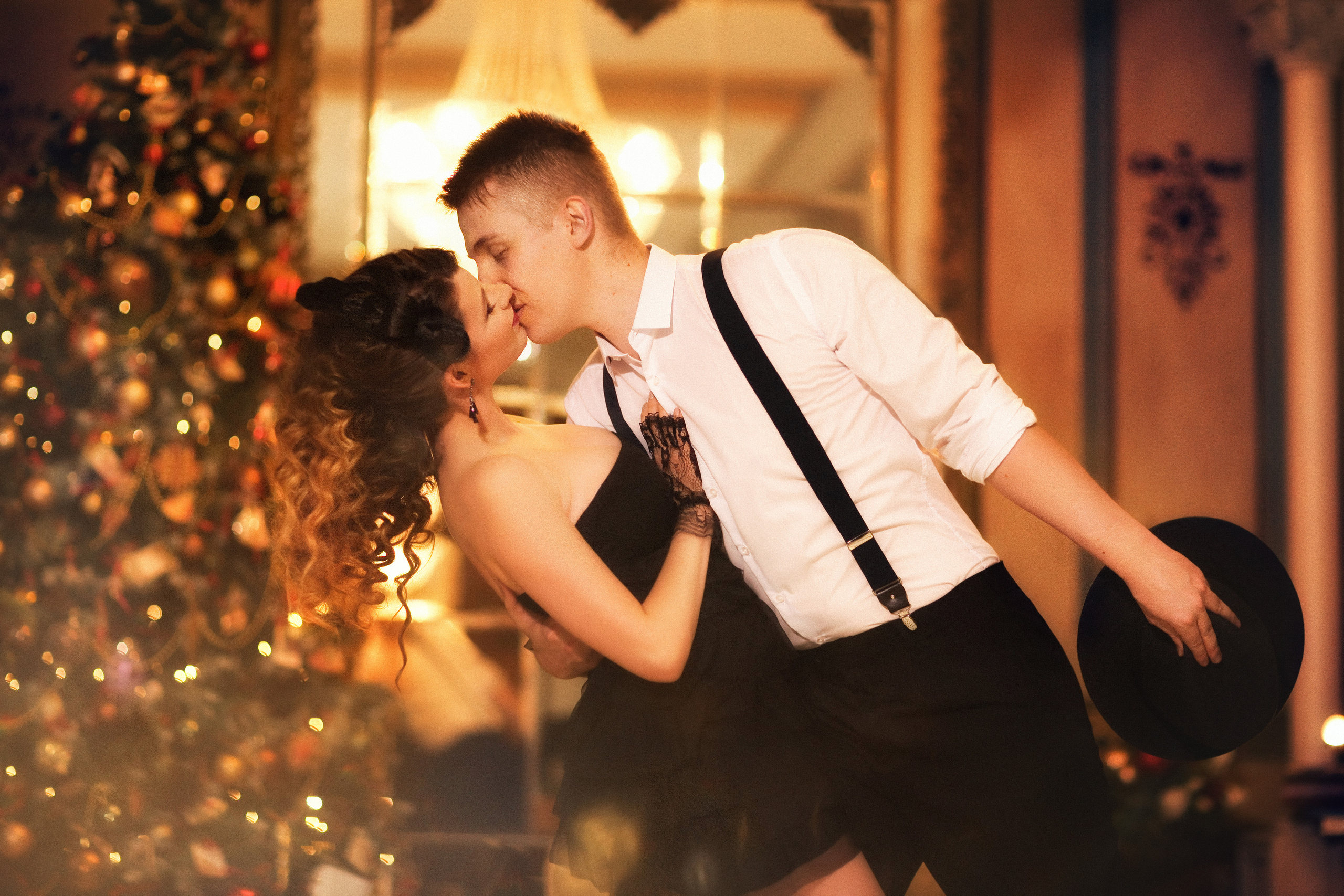 Новогодняя фотосессия в стиле ретро. Фотограф женский и мужской портрет Санкт-Петербург