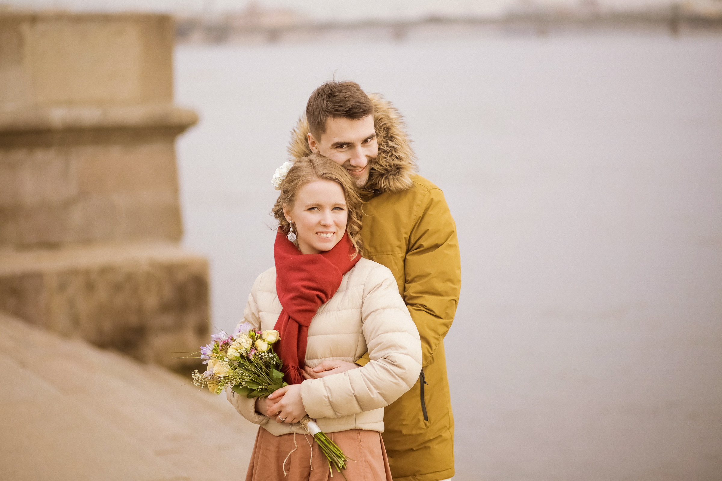 Свадьба с прогулкой по набережной. Фотограф женский и мужской портрет Санкт-Петербург
