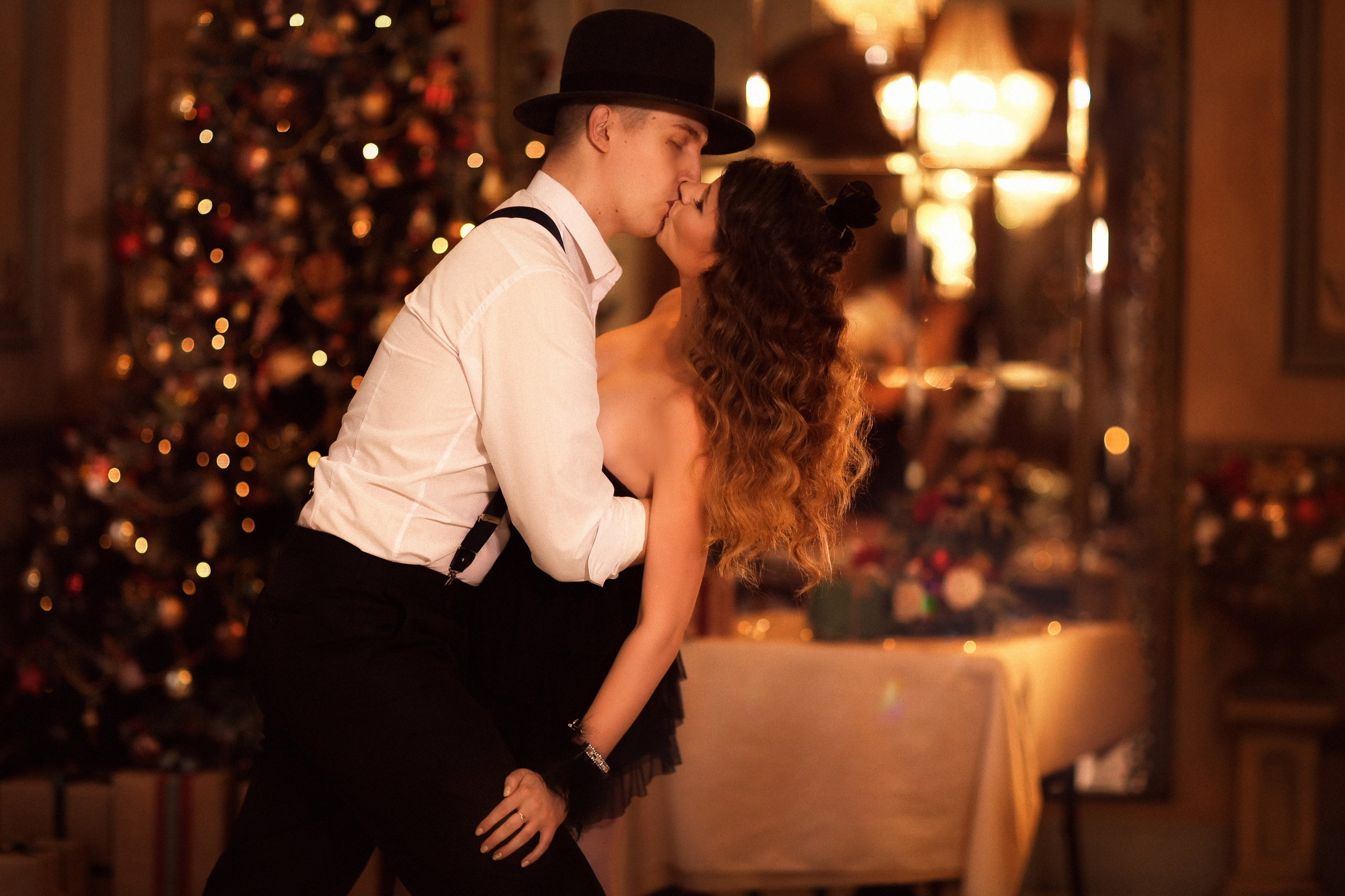 Новогодняя фотосессия в стиле ретро. Фотограф женский и мужской портрет Санкт-Петербург