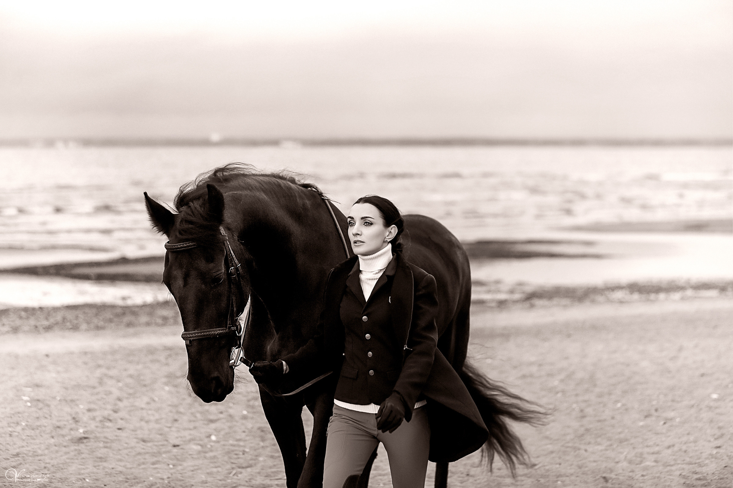 Осенняя съемка с лошадью В СПБ. Фотограф женский и мужской портрет Санкт-Петербург