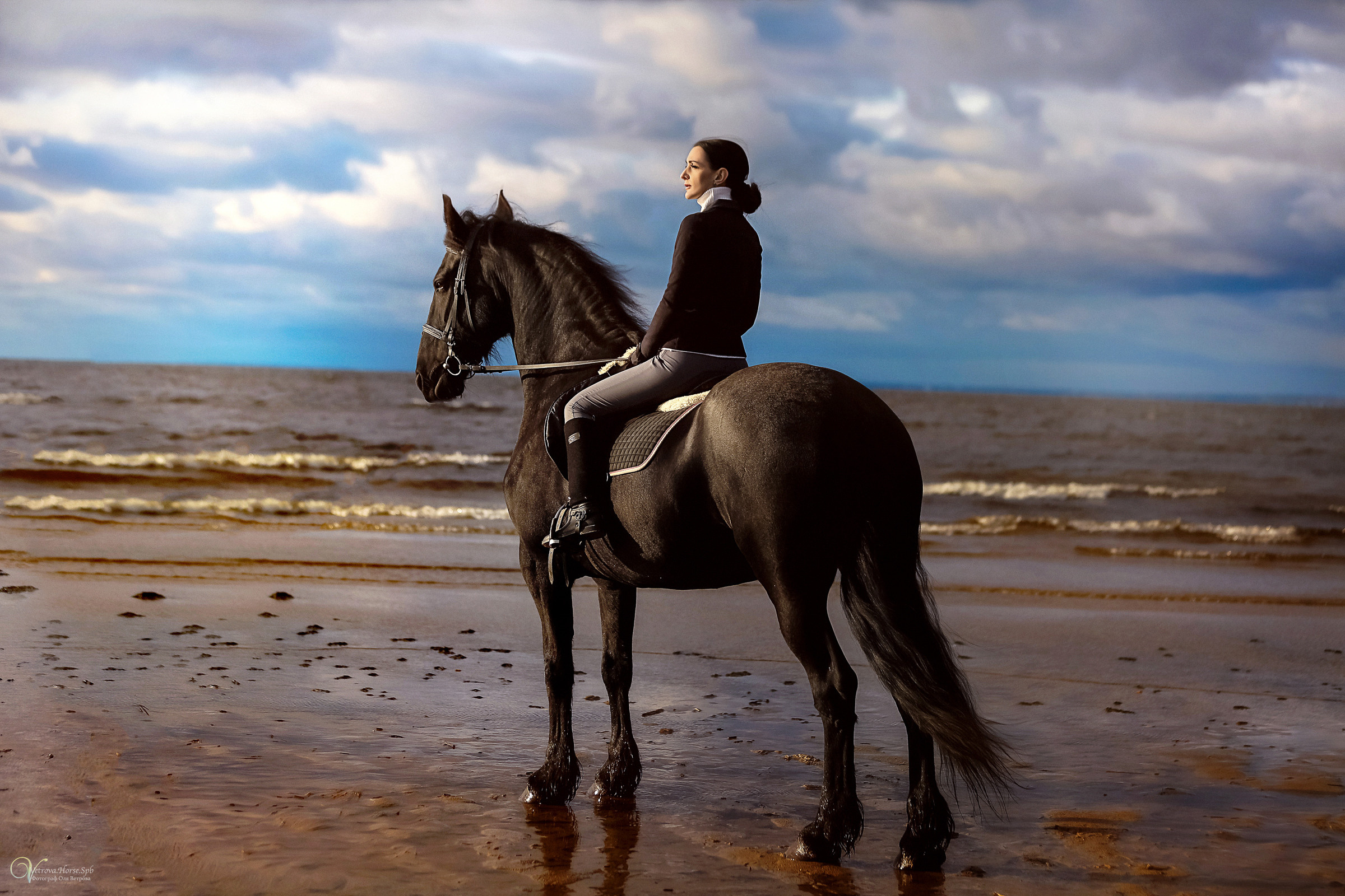Осенняя съемка с лошадью В СПБ. Фотограф женский и мужской портрет Санкт-Петербург