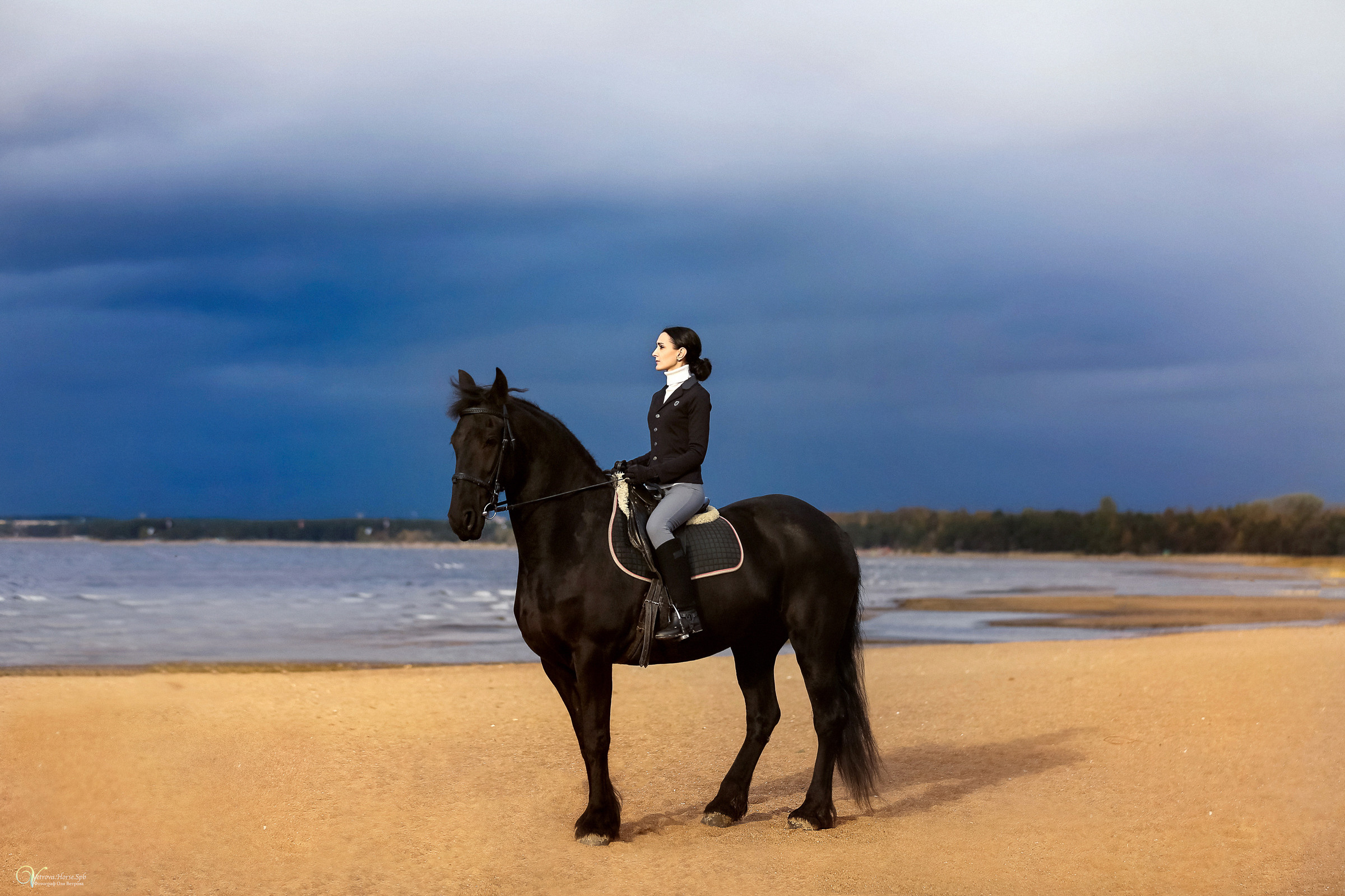 Осенняя съемка с лошадью В СПБ. Фотограф женский и мужской портрет Санкт-Петербург