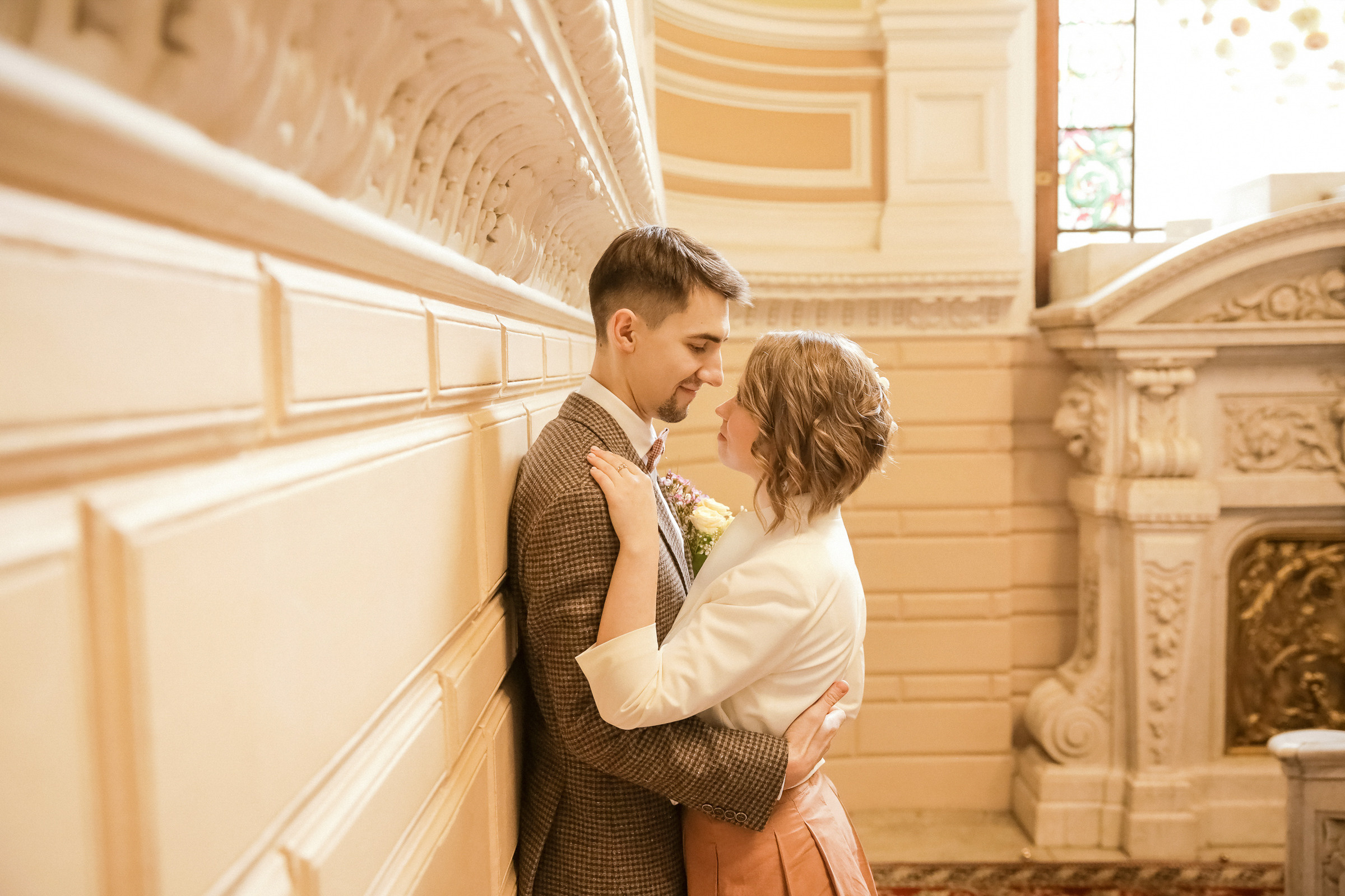 Свадьба с прогулкой по набережной. Фотограф женский и мужской портрет Санкт-Петербург