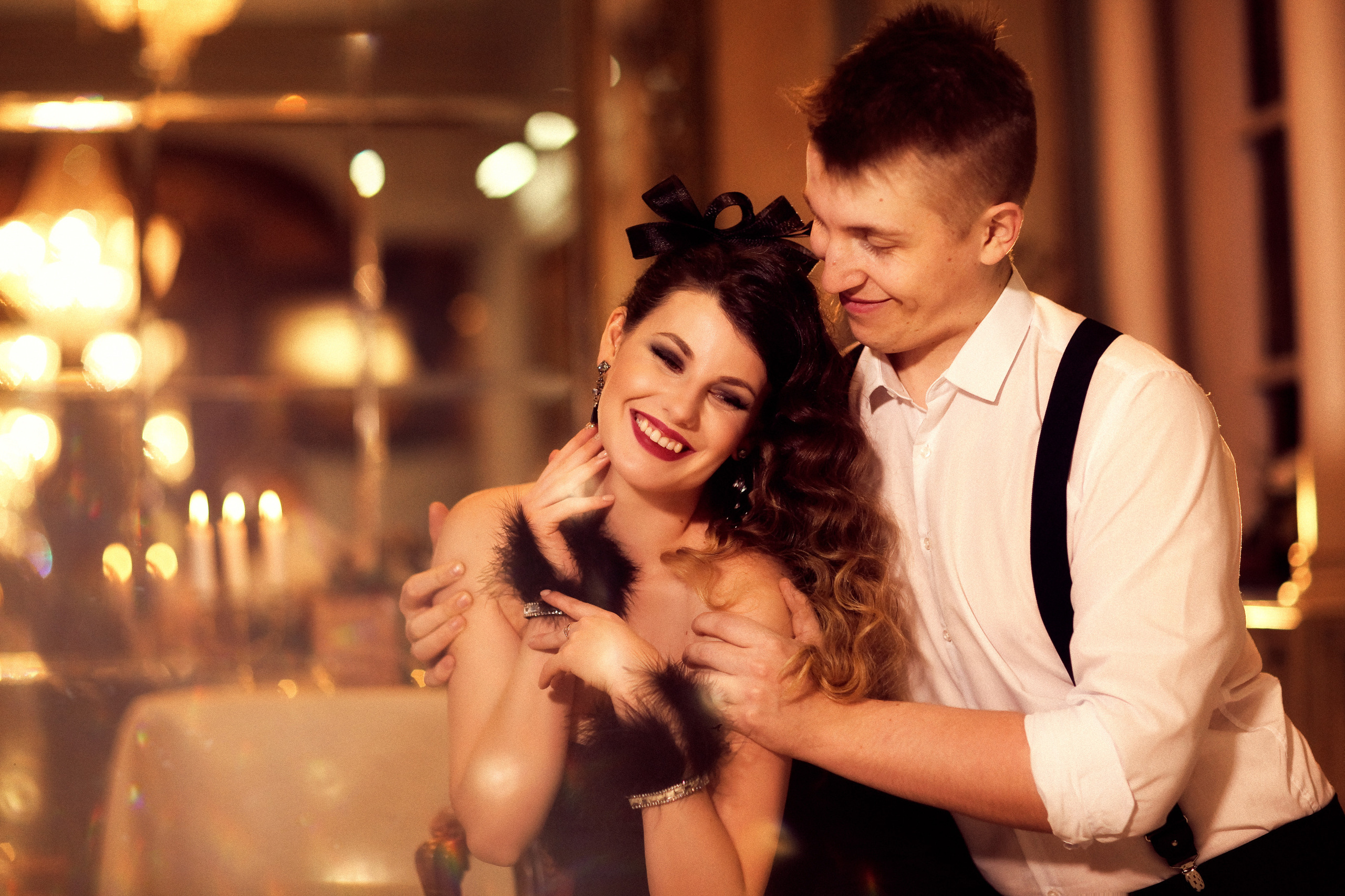 Новогодняя фотосессия в стиле ретро. Фотограф женский и мужской портрет Санкт-Петербург