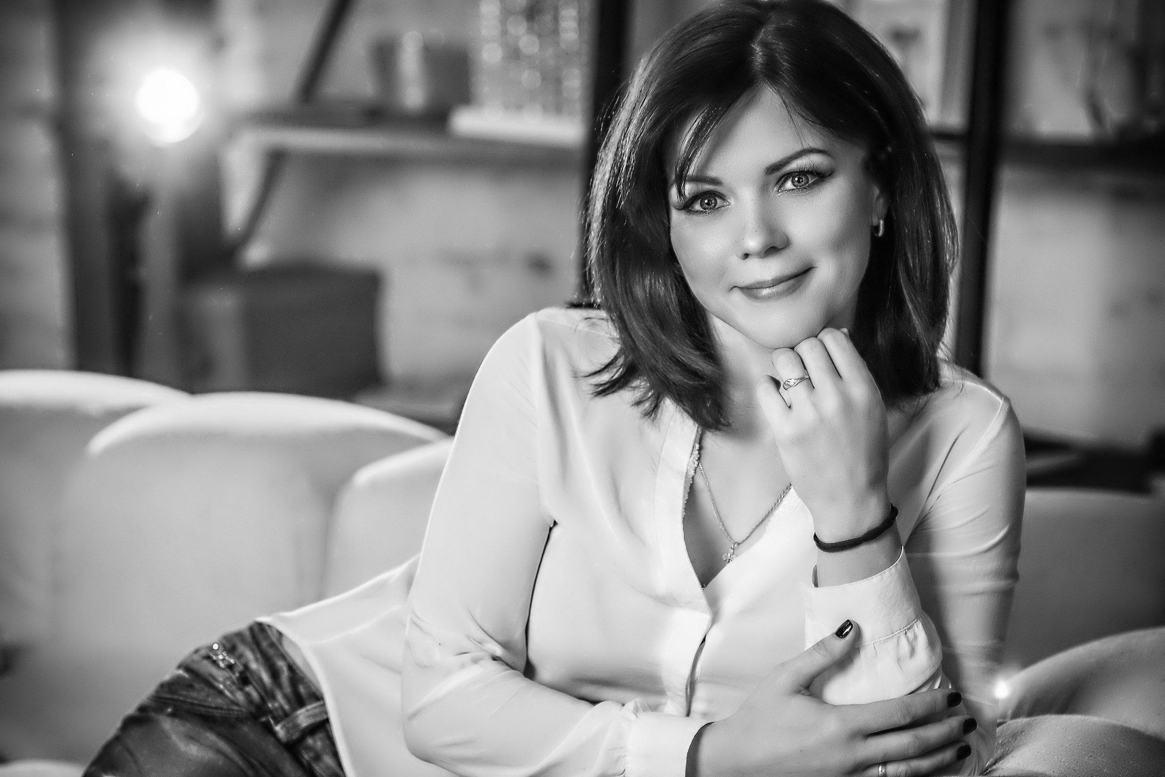 Семейная фотосессия в студии всей семьей. Фотограф женский и мужской портрет Санкт-Петербург