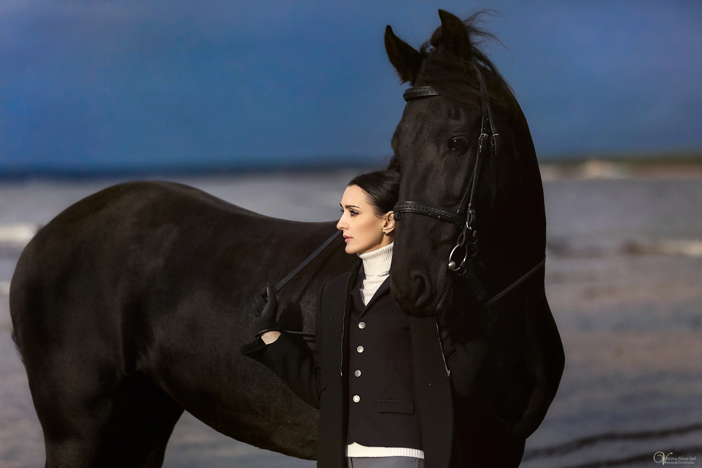 Осенняя съемка с лошадью В СПБ. Фотограф женский и мужской портрет Санкт-Петербург