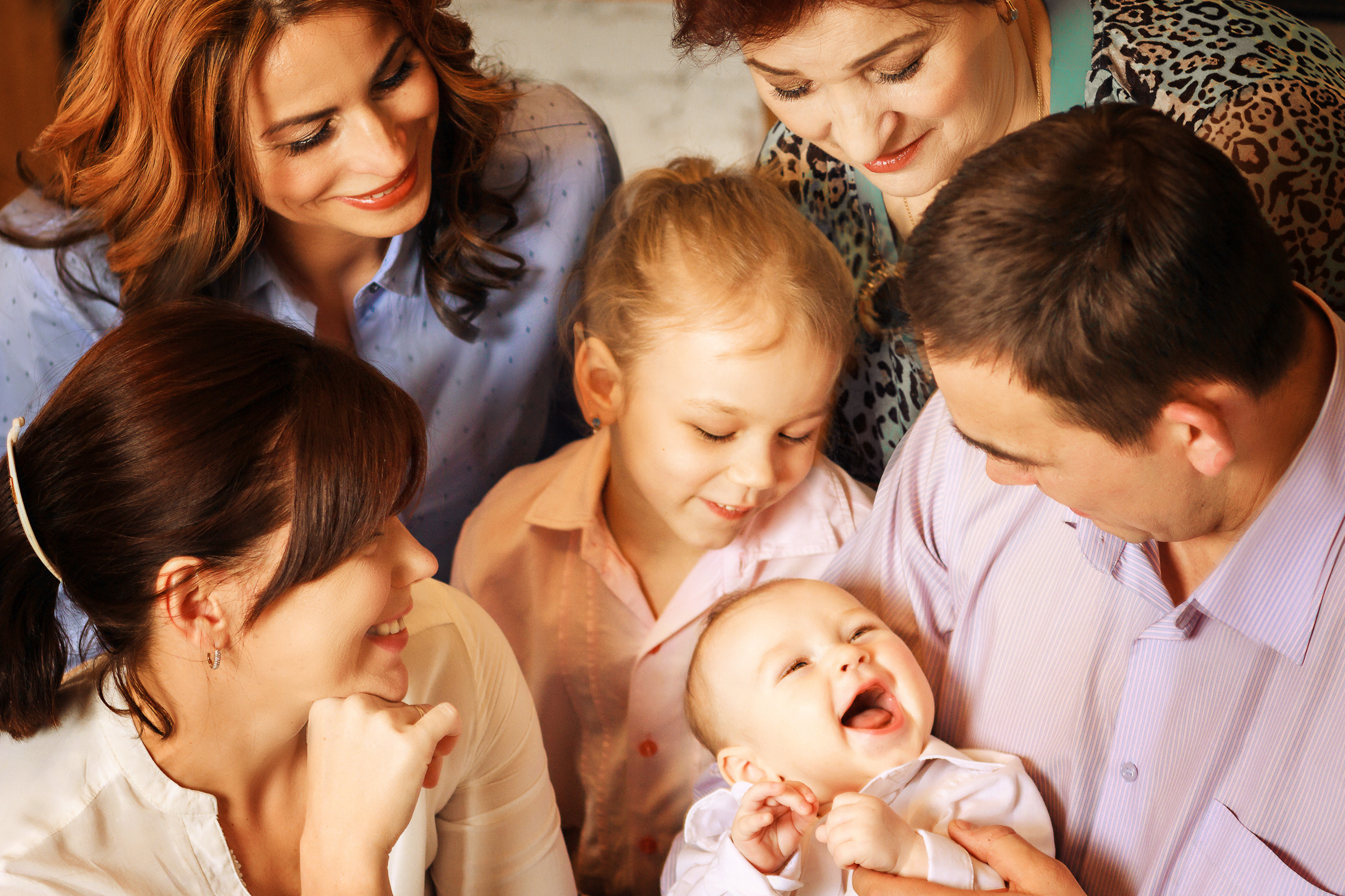 Семейная фотосессия в студии всей семьей. Фотограф женский и мужской портрет Санкт-Петербург