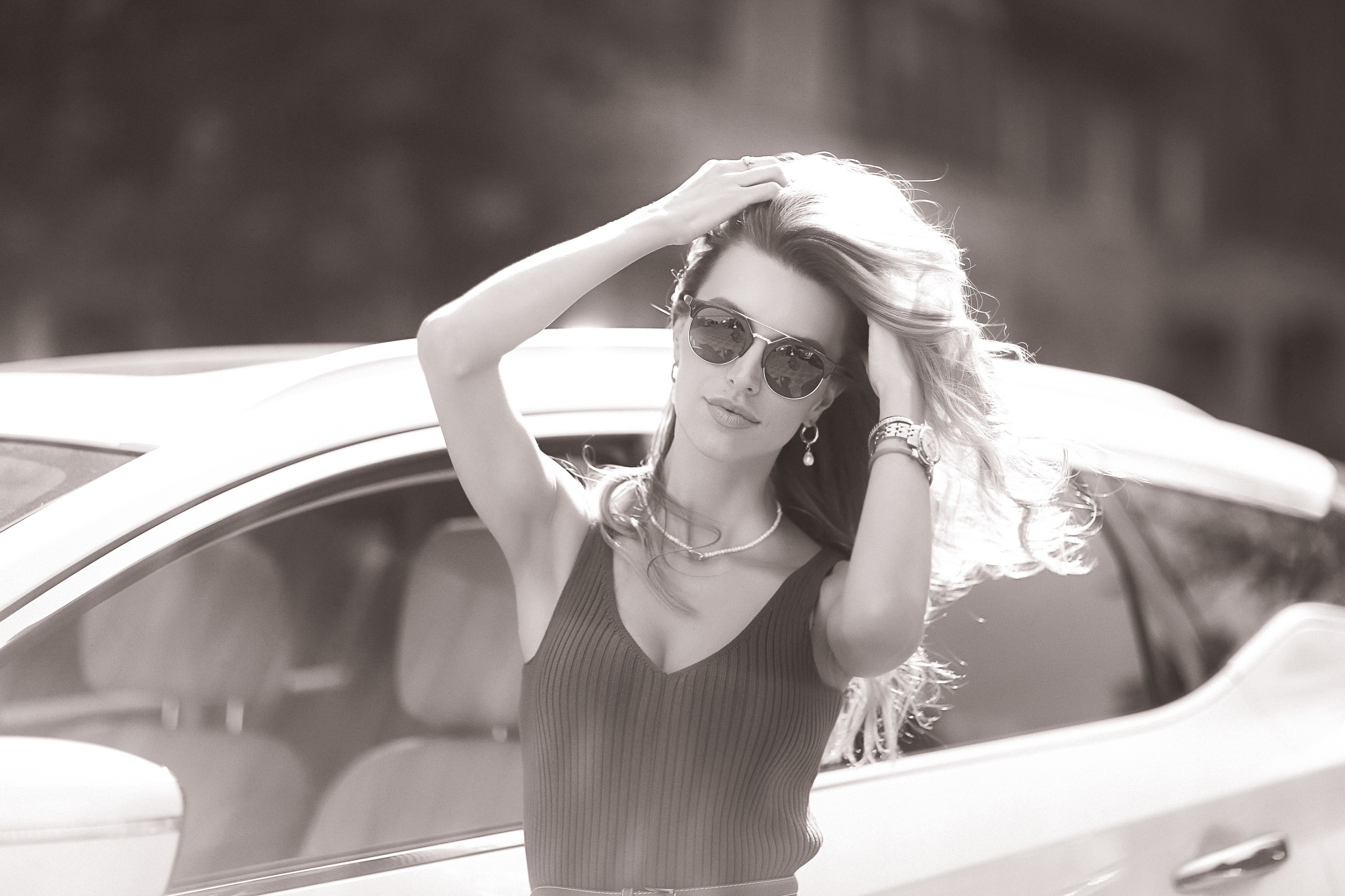 Фотосессия авто-леди. Фотограф женский и мужской портрет Санкт-Петербург