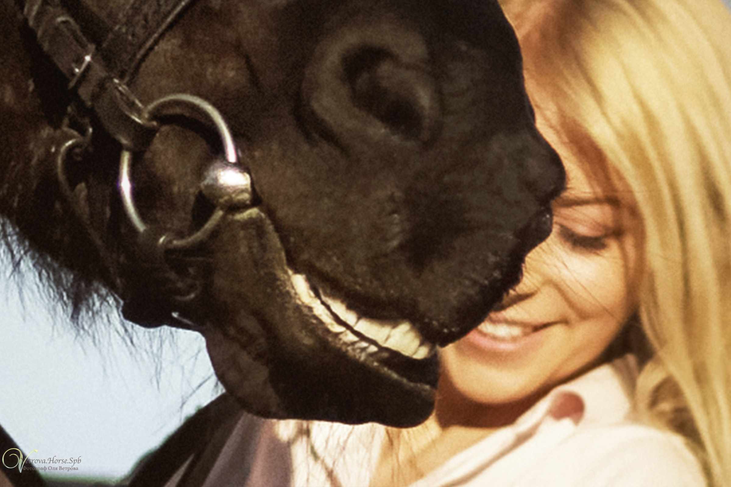 Съемка с лошадью на водопаде. Фотограф женский и мужской портрет Санкт-Петербург