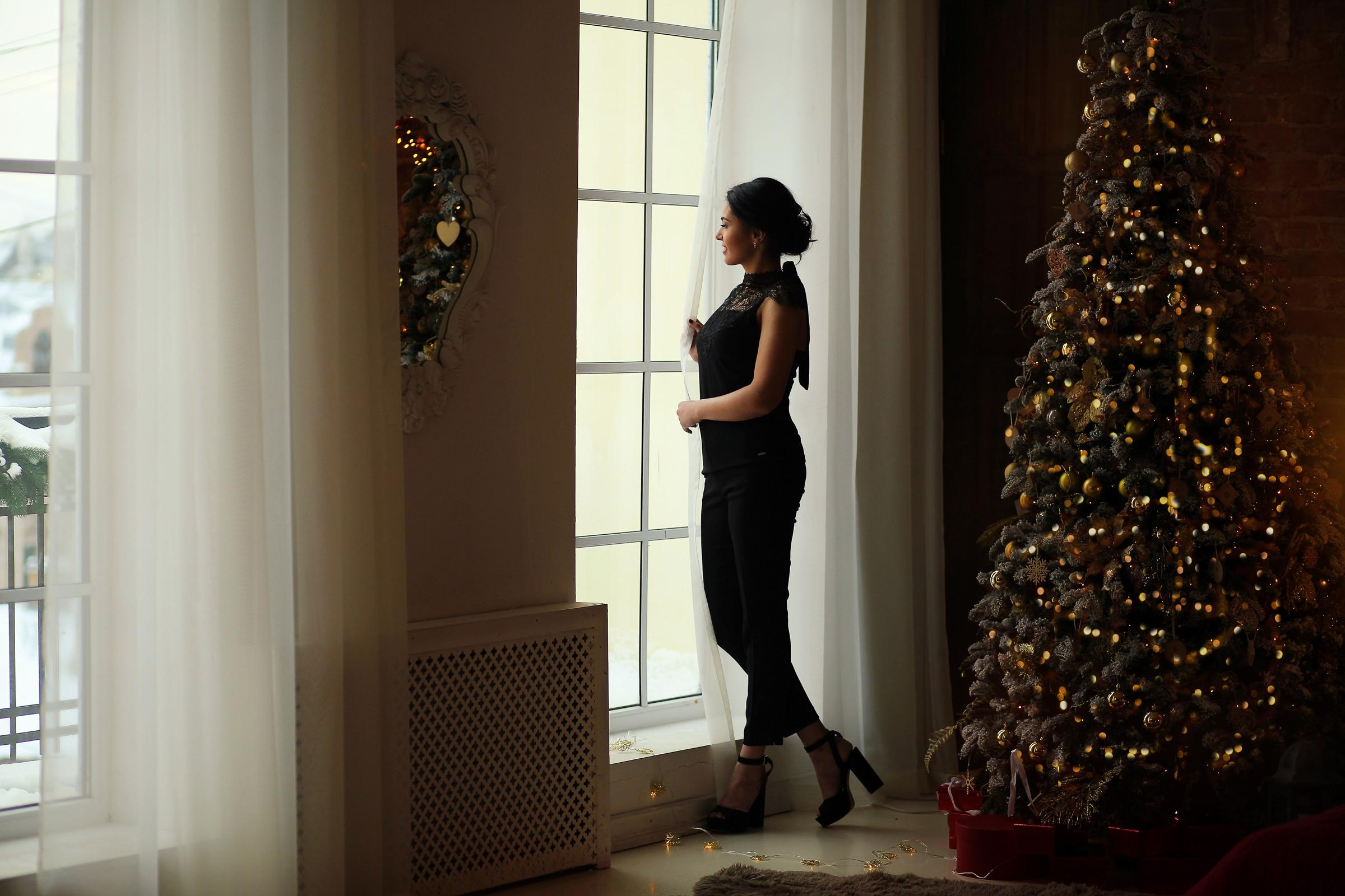 Новогодняя съемка. Фотограф женский и мужской портрет Санкт-Петербург