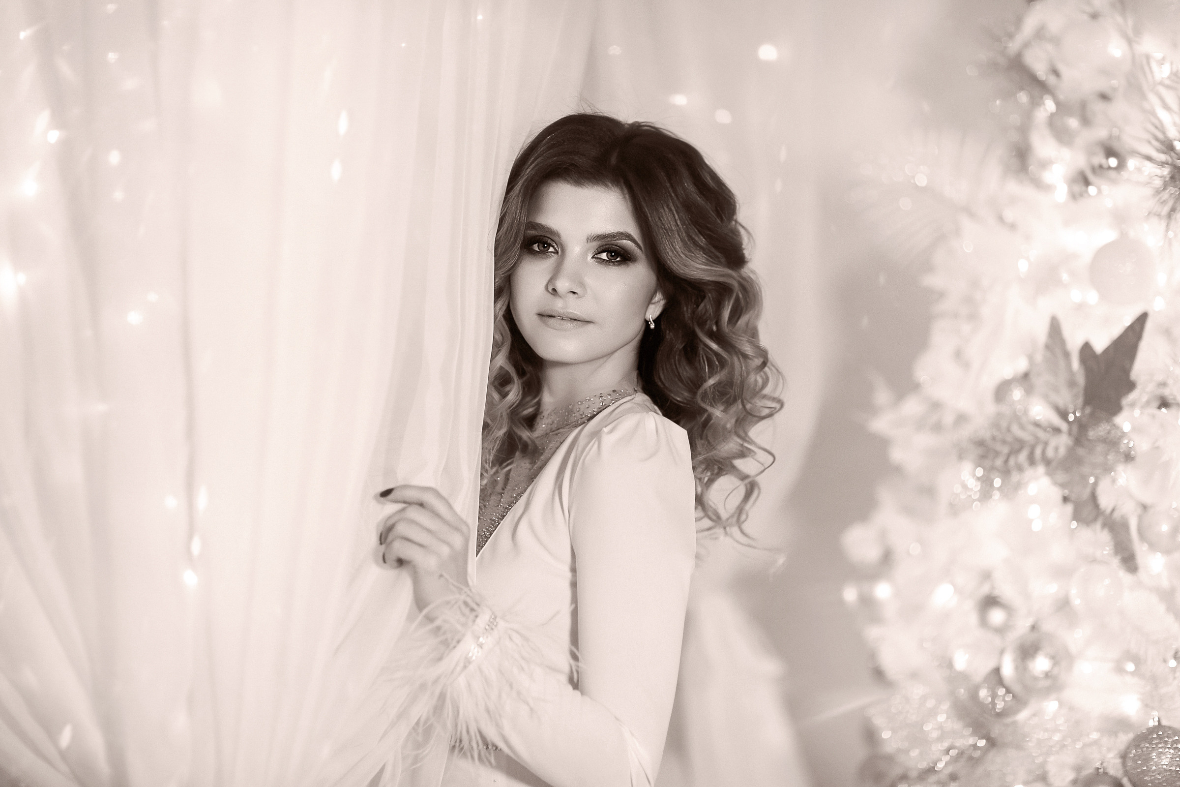 Новогодняя портретная фотосессия. Фотограф женский и мужской портрет Санкт-Петербург