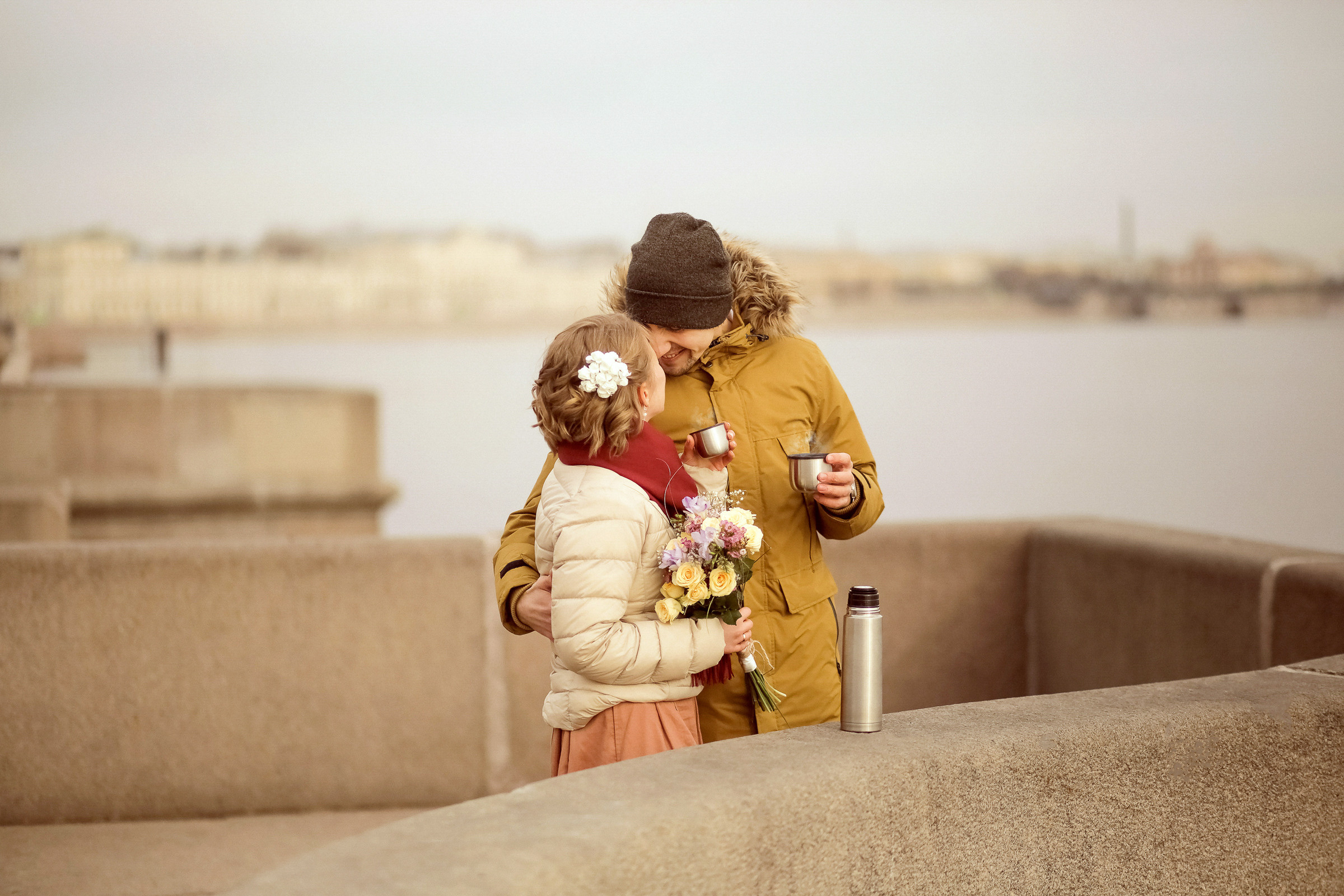 Свадьба с прогулкой по набережной. Фотограф женский и мужской портрет Санкт-Петербург