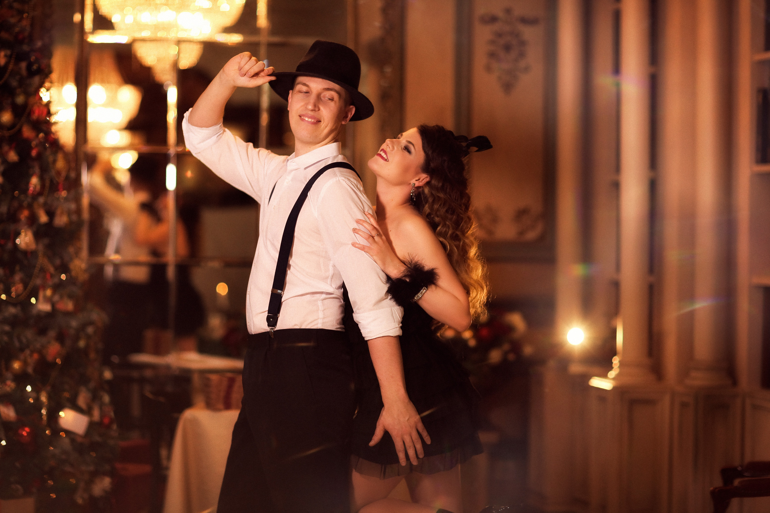 Новогодняя фотосессия в стиле ретро. Фотограф женский и мужской портрет Санкт-Петербург