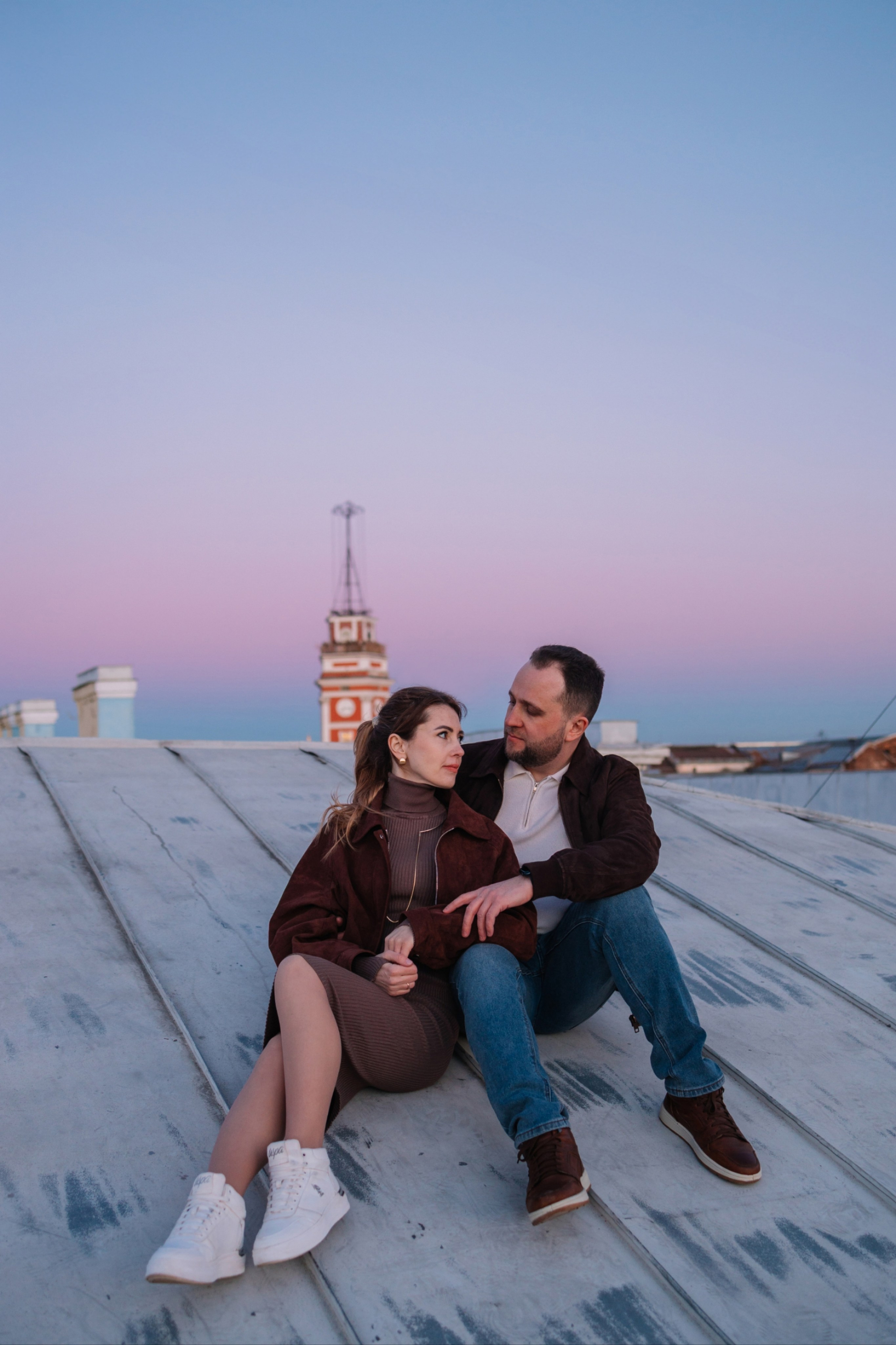 Крыша у Казанского собора. Свадебный фотограф Санкт-Петербург—Москва/Юлия Малькова