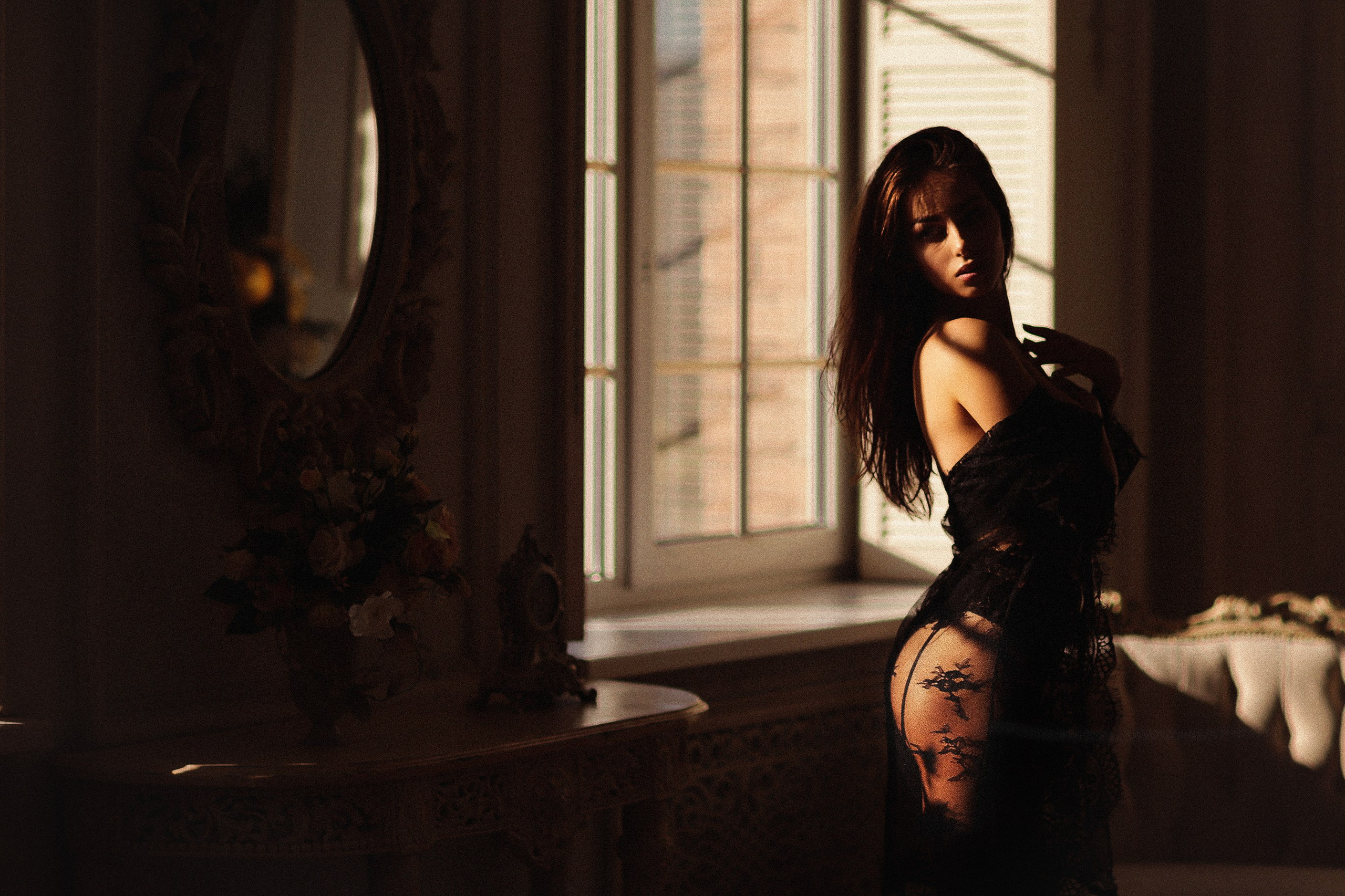 Будуарная фотосессия для девушки СПб, девушка в красивом нижнем белье фотосессия СПБ