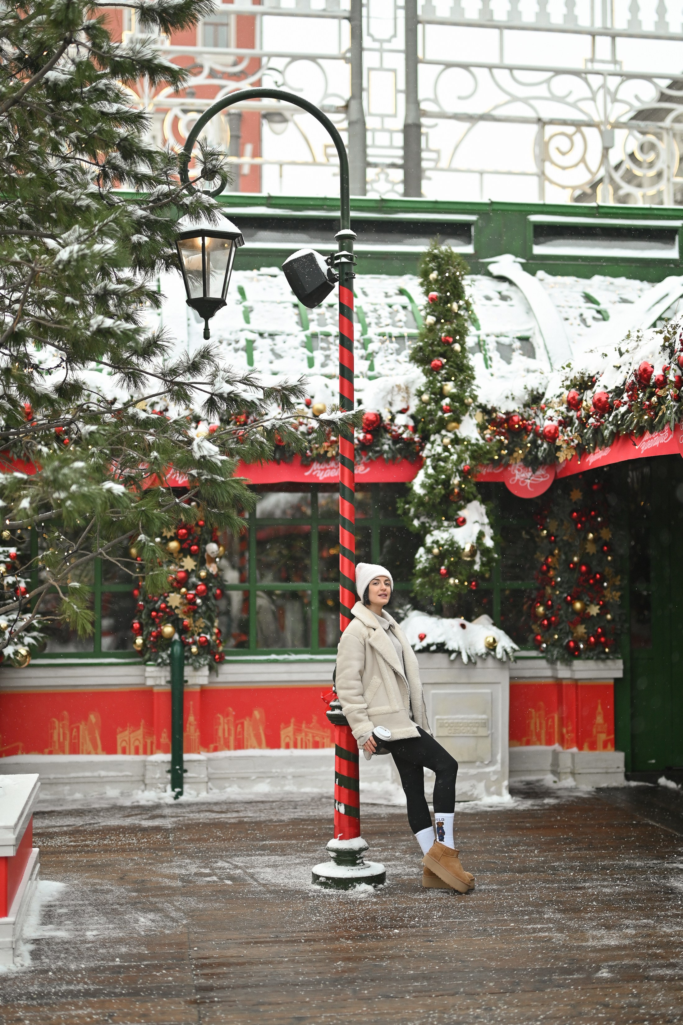 Новогодняя фотосессия на Тверской площади. Semerlina.ru