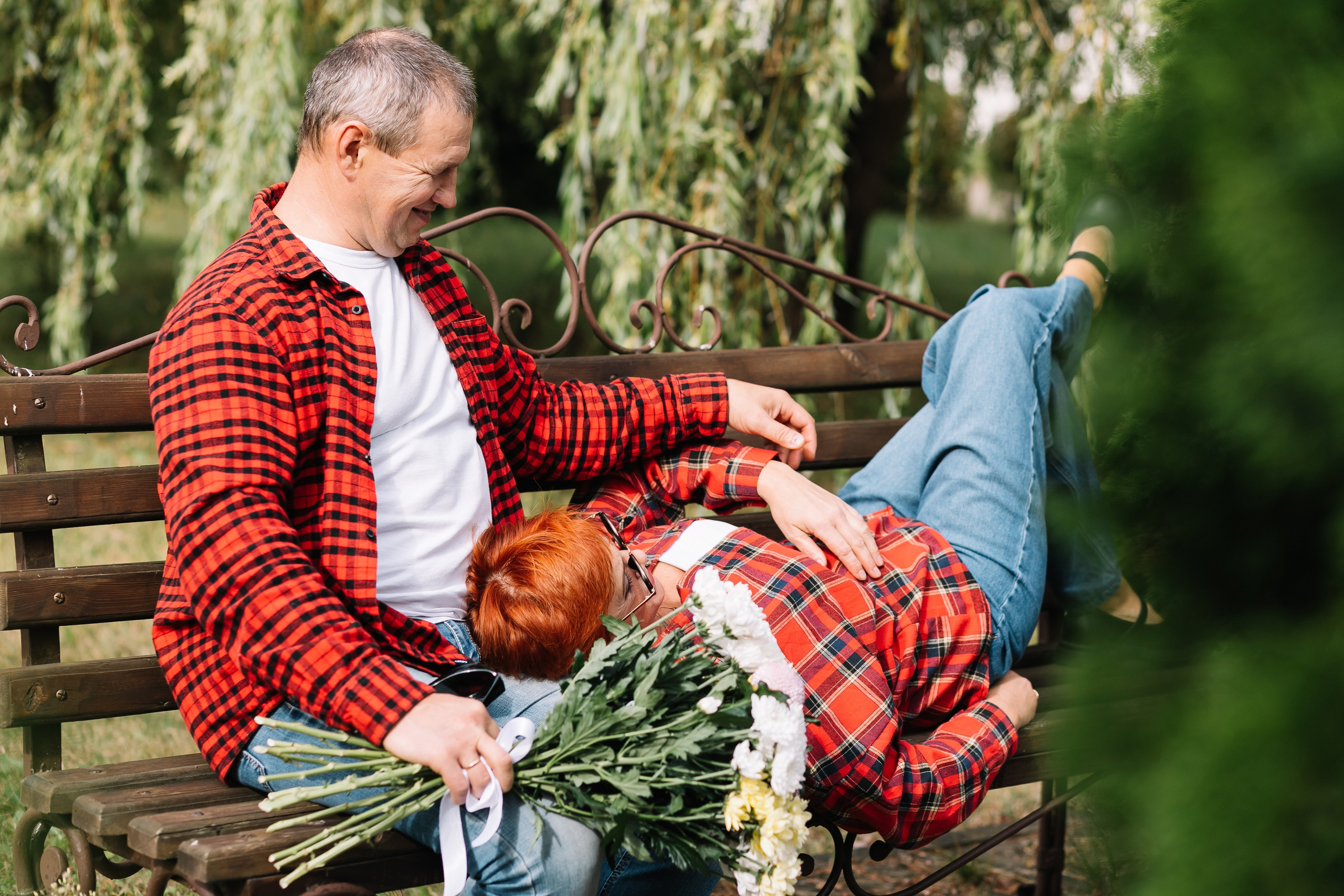 фотосессия пара 50 лет прогулка