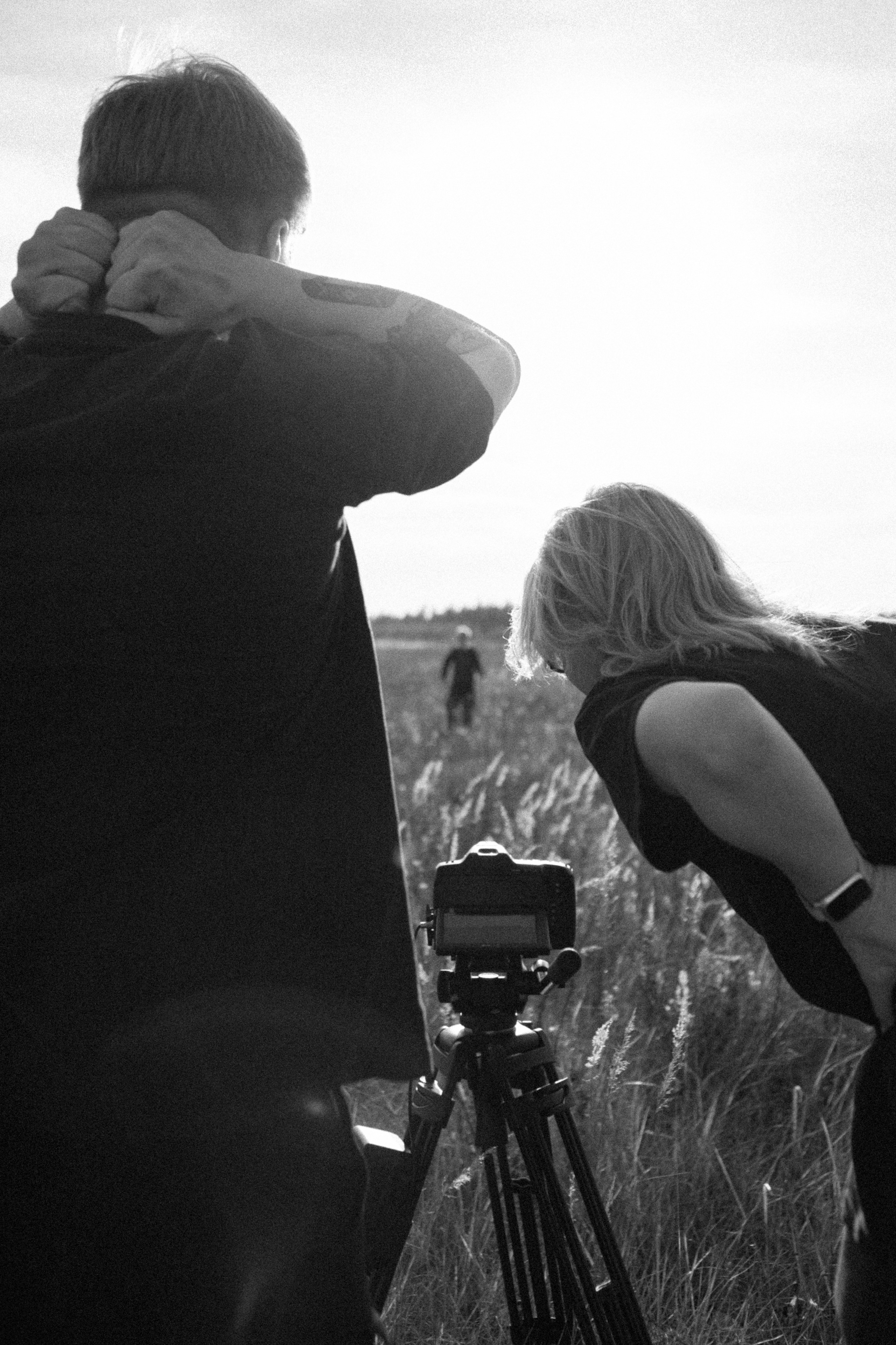 Backstage. Съемка клипа в поле. Фотограф Анастасия Кулешова