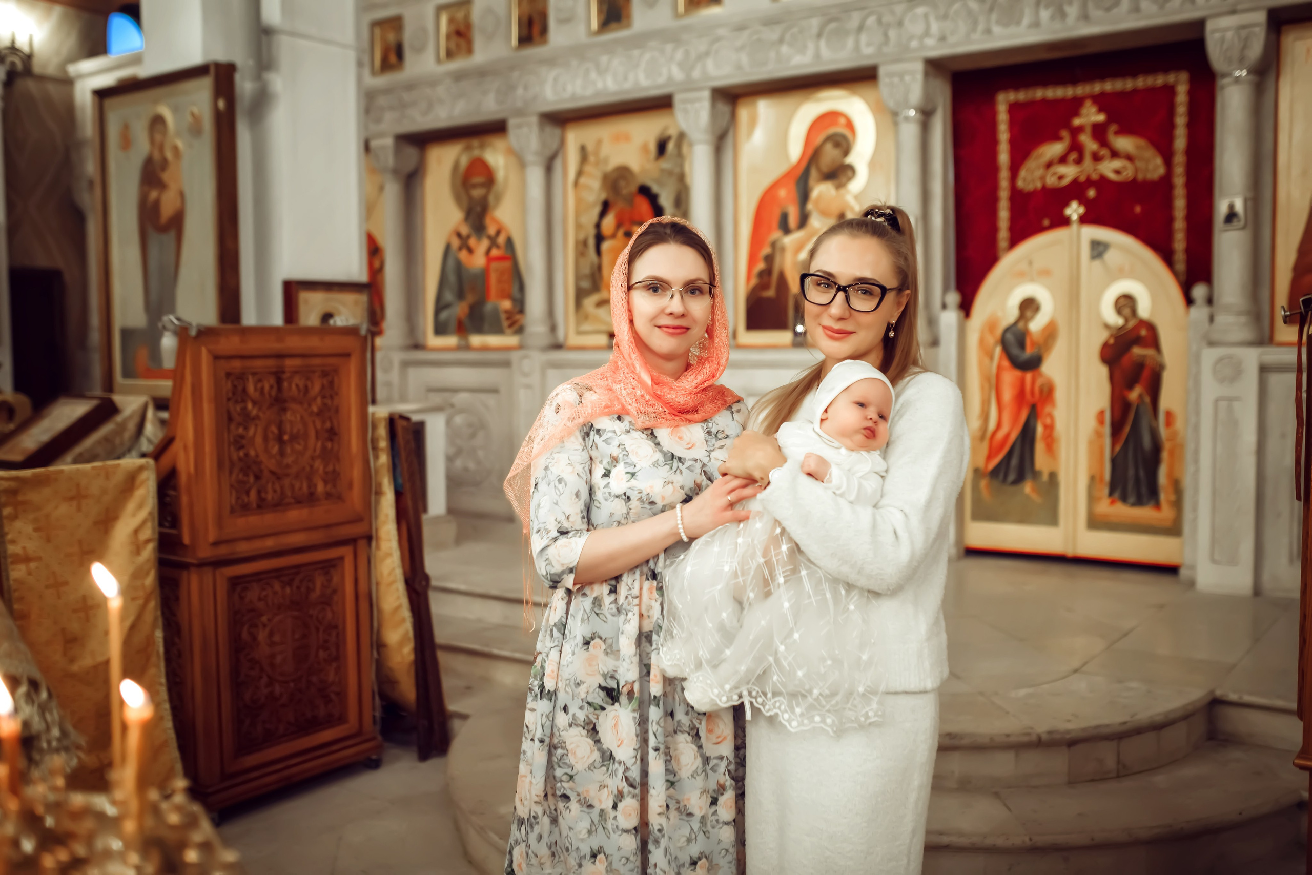 Крещение Анны. Фотограф на Крещение, семейный фотограф в Москве