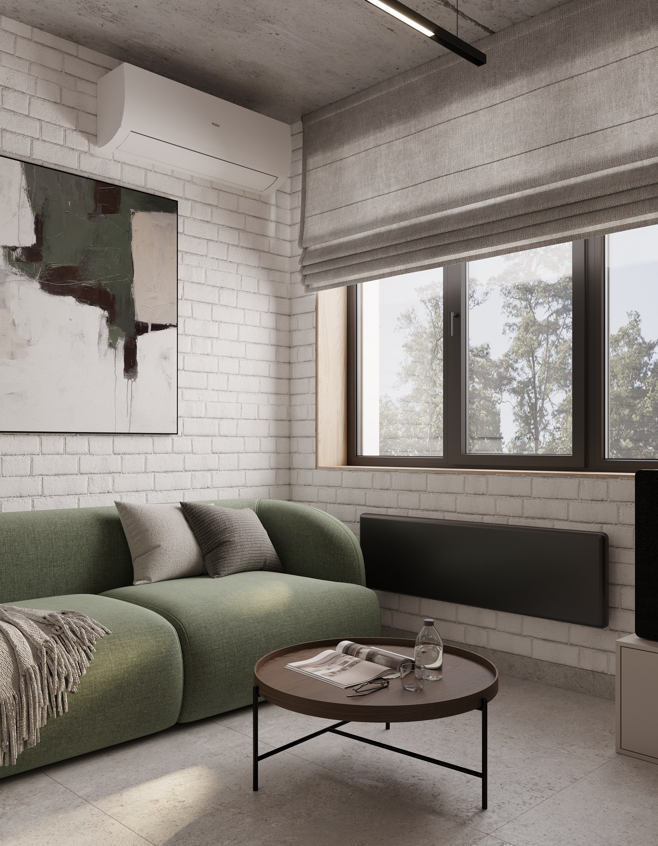 Офис компании «Мединвест». Дизайн интерьера, 3D-визуализация Владивосток