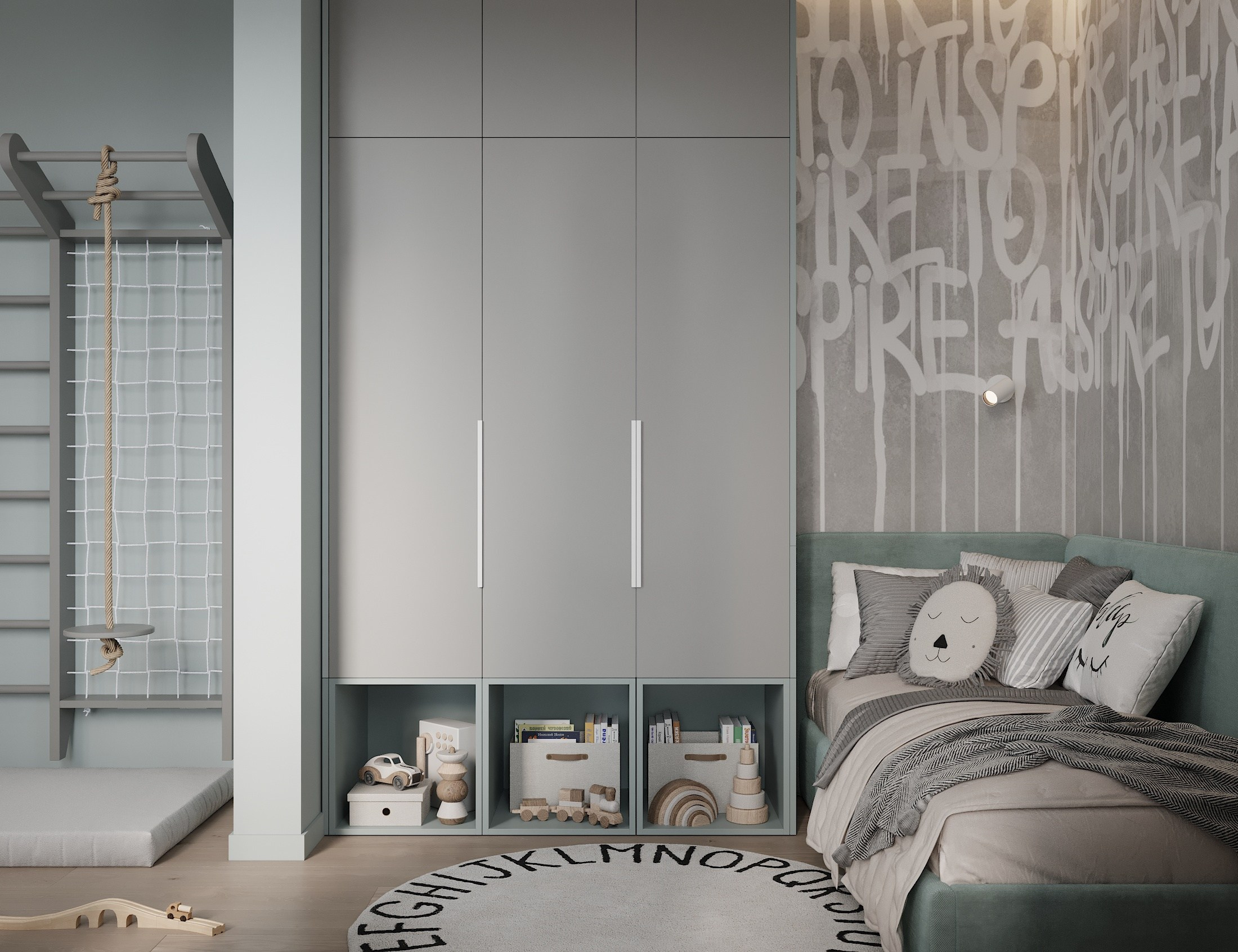 ЖК Лесной Квартал 81.7 кв.м. Дизайн интерьера, 3D-визуализация Владивосток