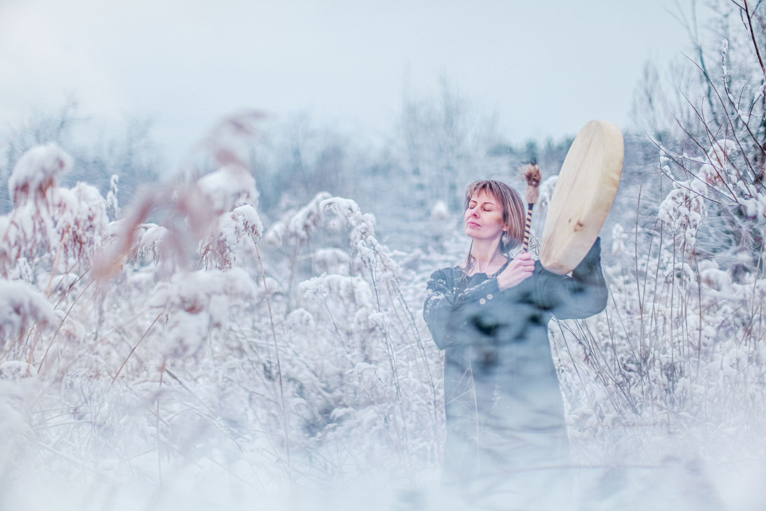 Шаманский бубен. Она. Портретный арт-фотограф в Екатеринбурге Алена Нестерова