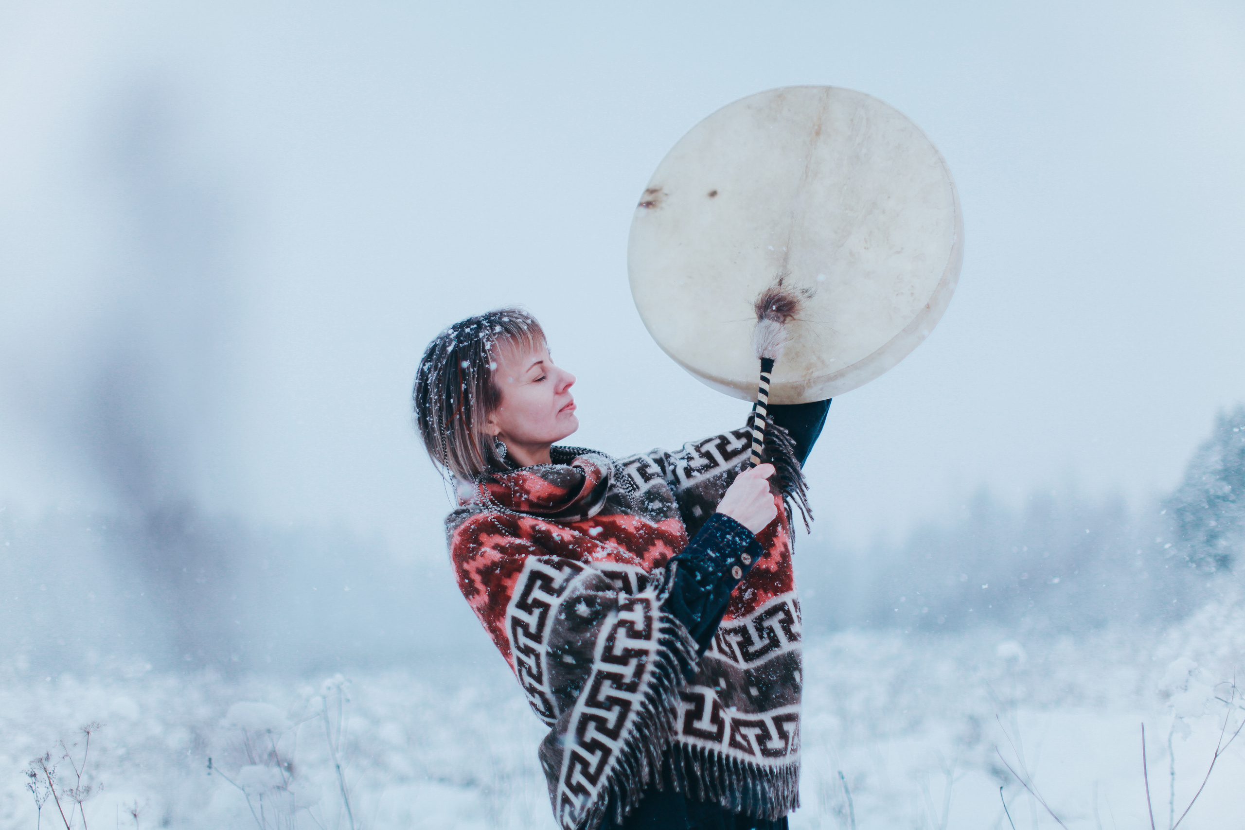 Шаманский бубен. Она. Портретный арт-фотограф в Екатеринбурге Алена Нестерова
