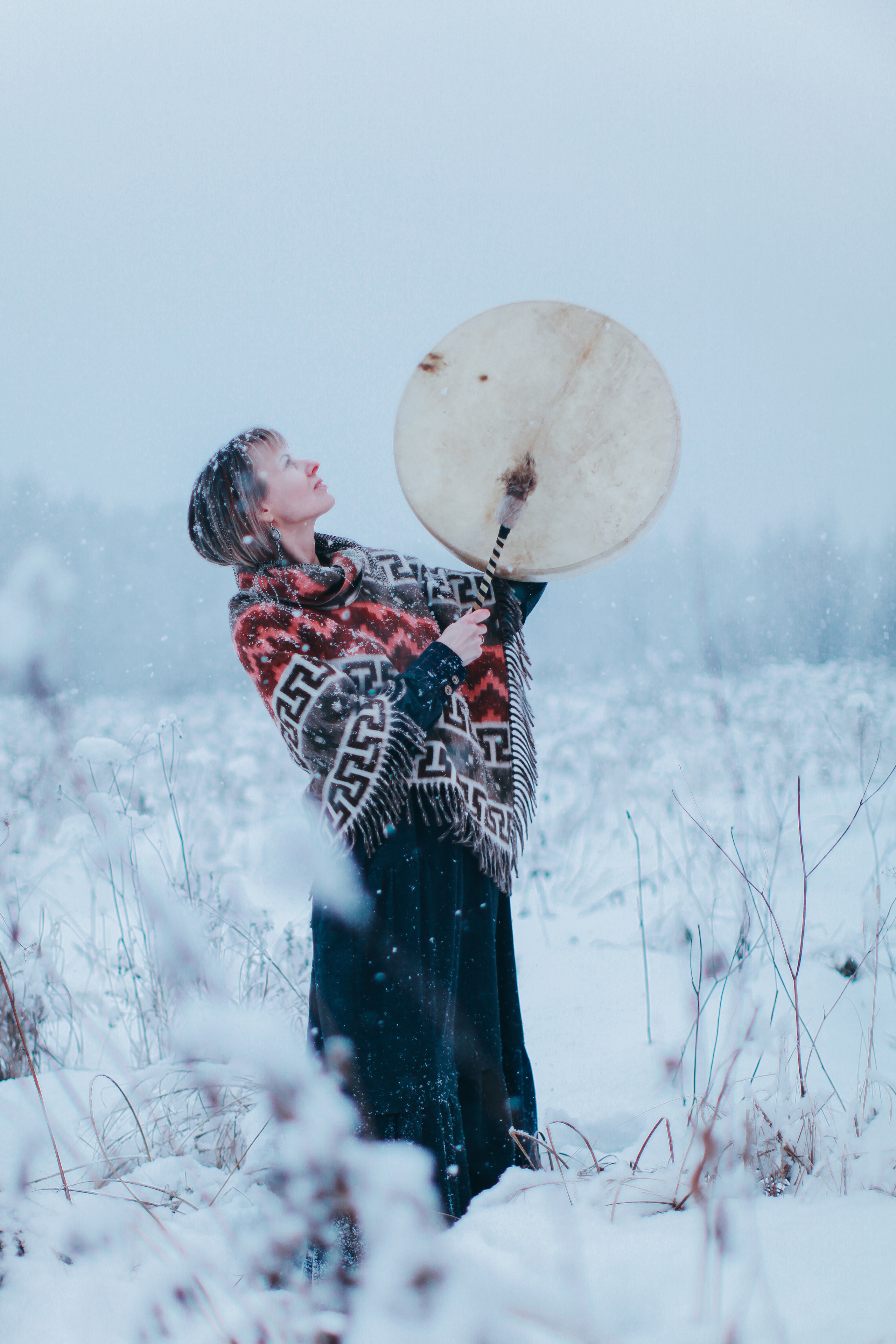 Шаманский бубен. Она. Портретный арт-фотограф в Екатеринбурге Алена Нестерова