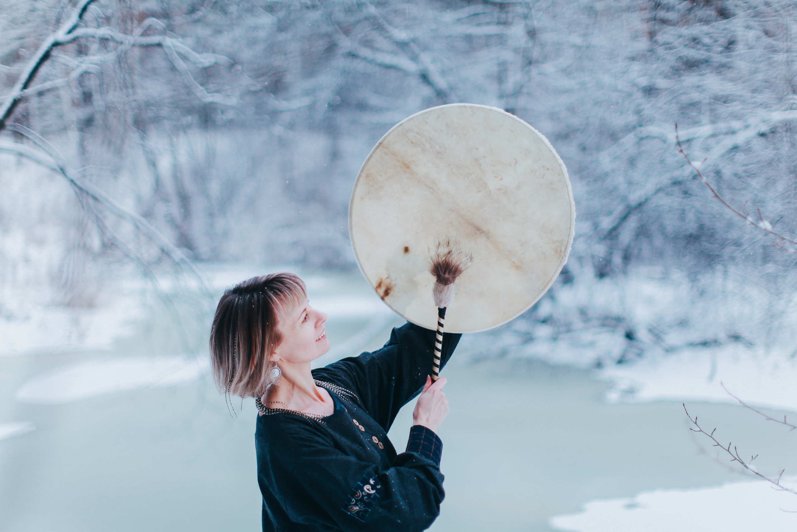 Шаманский бубен. Она. Портретный арт-фотограф в Екатеринбурге Алена Нестерова