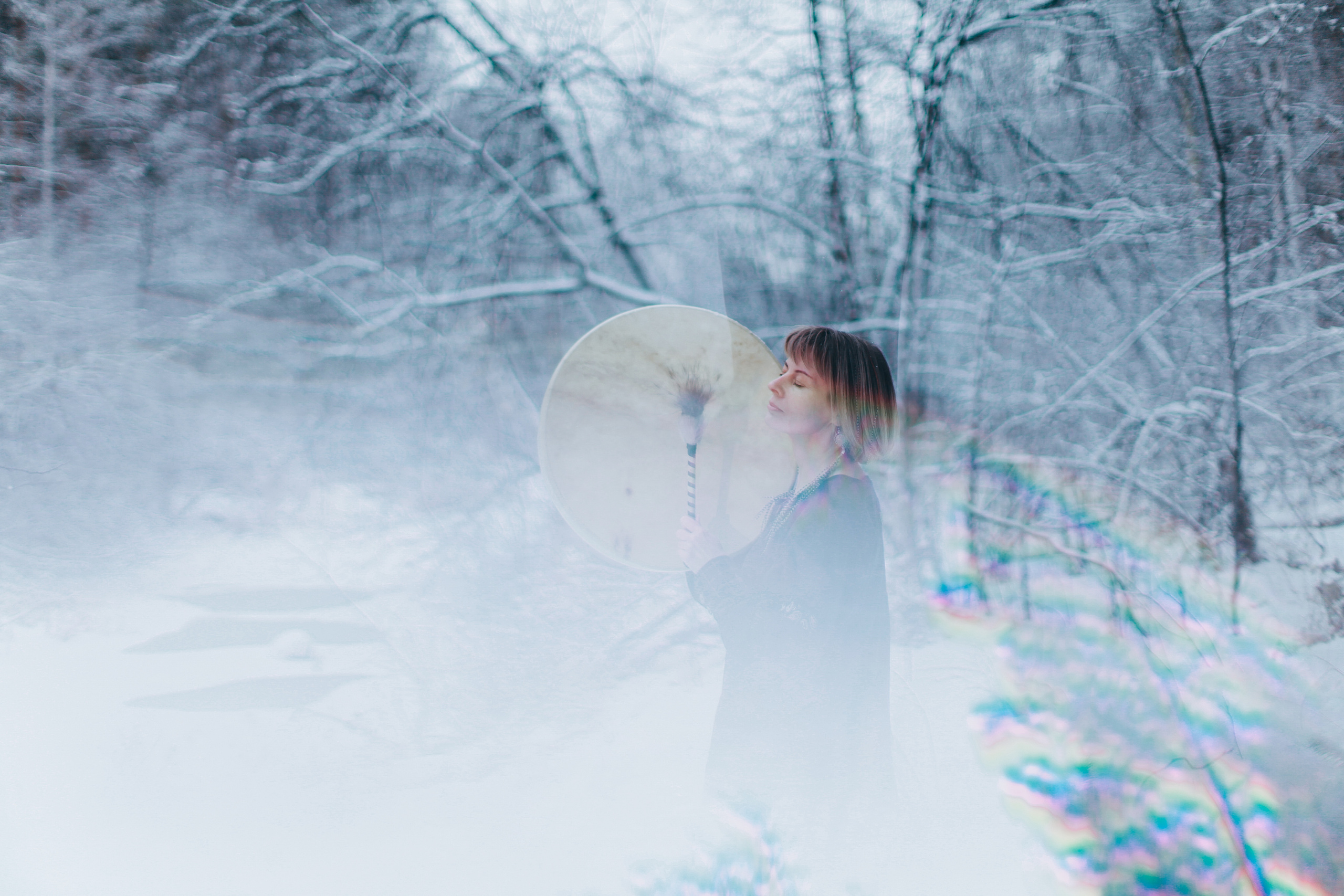 Шаманский бубен. Она. Портретный арт-фотограф в Екатеринбурге Алена Нестерова