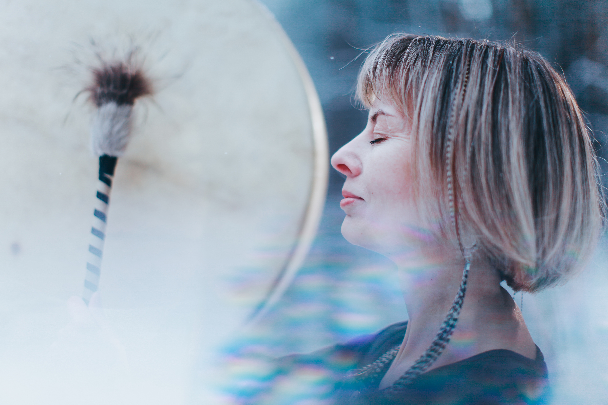 Шаманский бубен. Она. Портретный арт-фотограф в Екатеринбурге Алена Нестерова