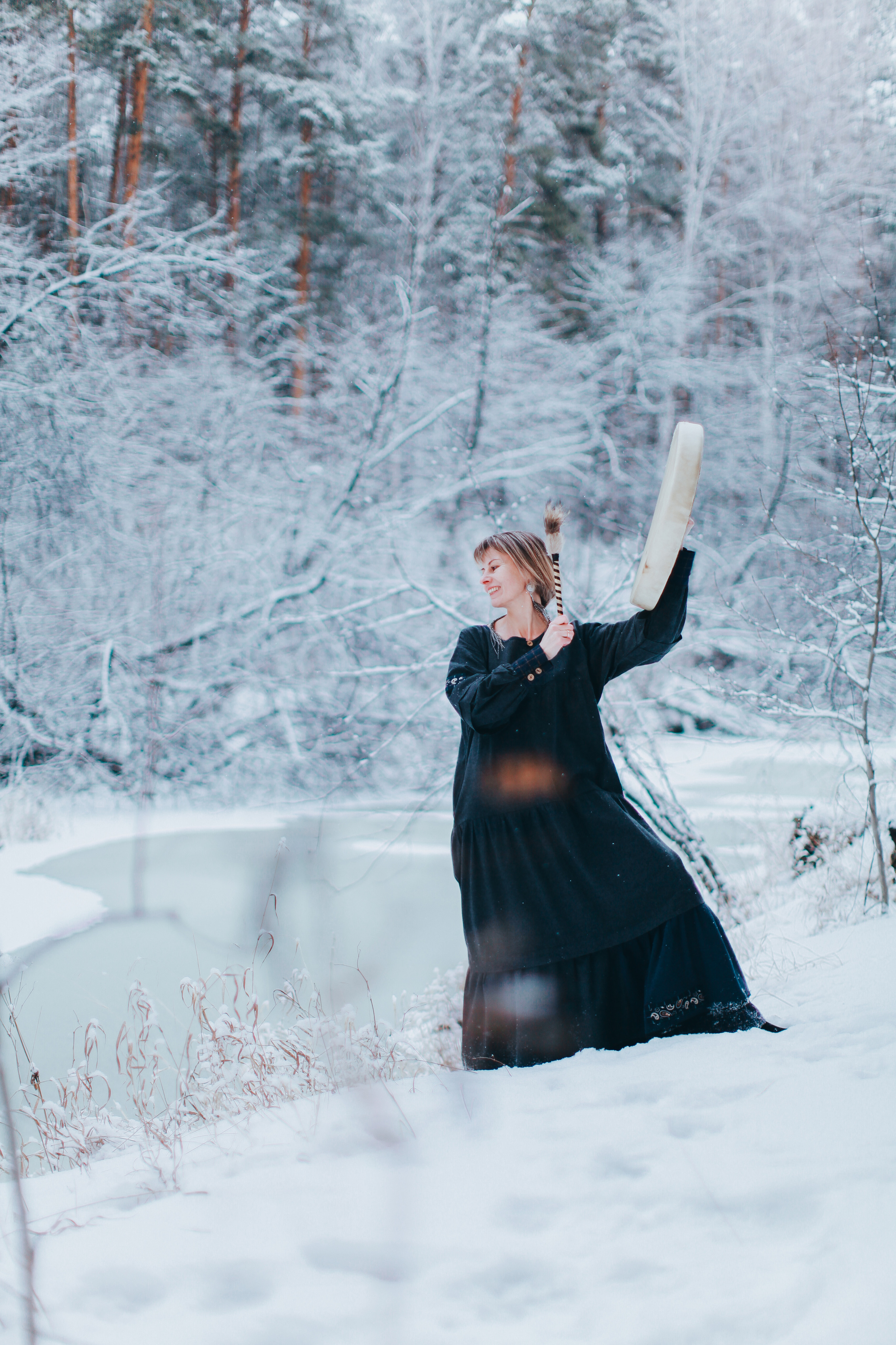 Шаманский бубен. Она. Портретный арт-фотограф в Екатеринбурге Алена Нестерова