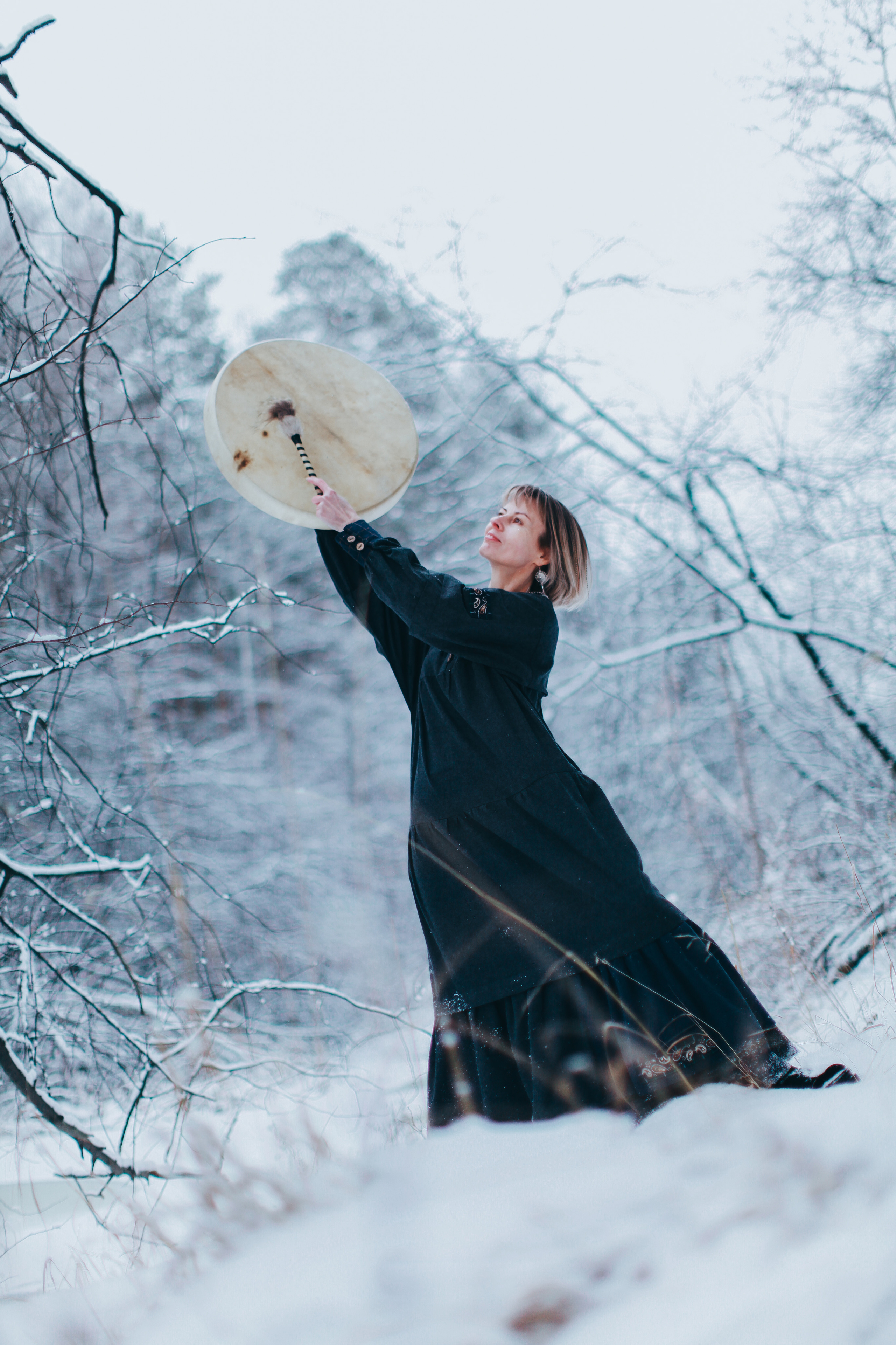 Шаманский бубен. Она. Портретный арт-фотограф в Екатеринбурге Алена Нестерова