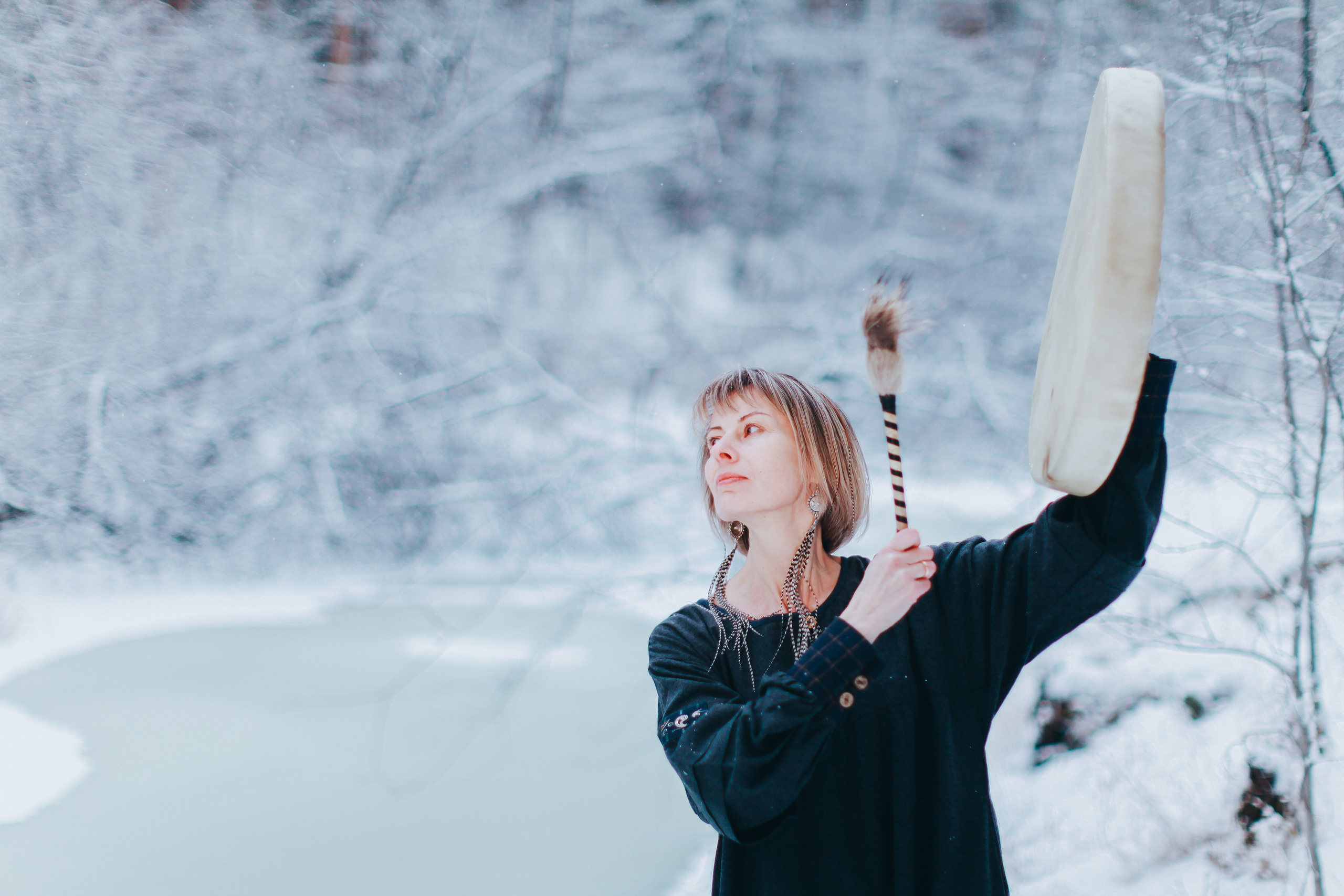 Шаманский бубен. Она. Портретный арт-фотограф в Екатеринбурге Алена Нестерова