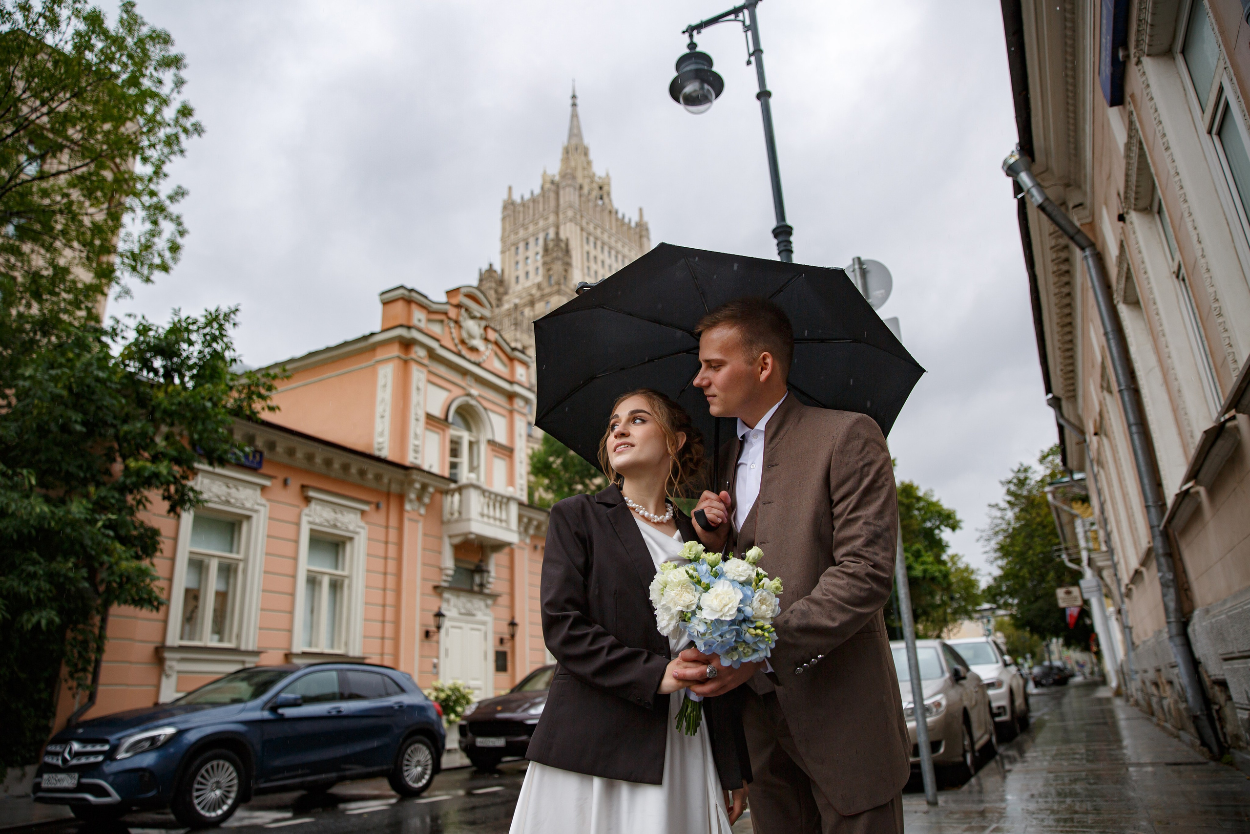 Свадебная фотосессия в городе и в фотостудии. Свадебный фотограф Москва и МО Сергей Киржаев