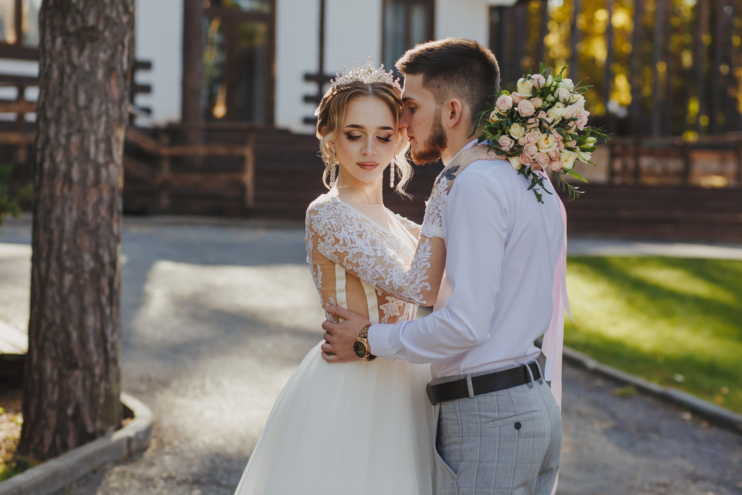 Свадебные фотографии Дмитрия и Ксении на базе отдыха Донской лес. Свадебный и портретный фотограф в Липецке Станислав Истомин