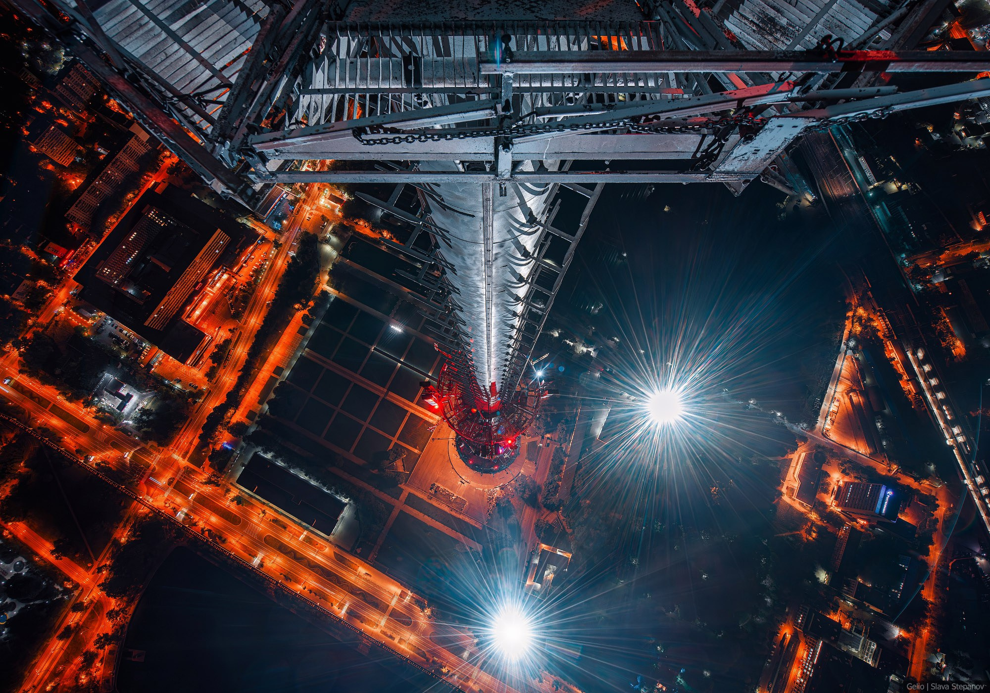 Вид с вершины Останкинйской телебашни