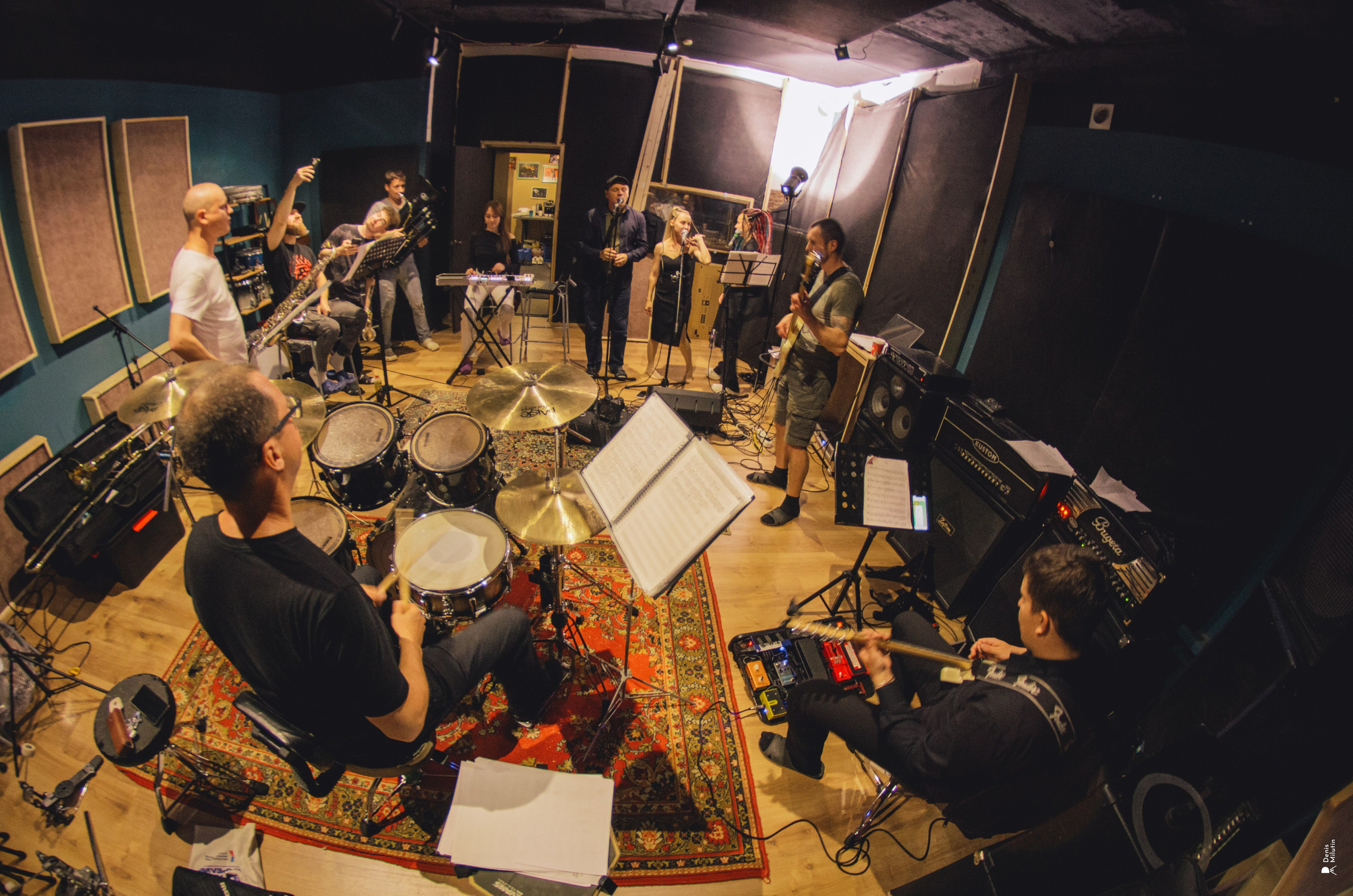 Репетиция Трибьют Ленинград от группы Keep the Brass. Портретный фотограф Денис Милютин