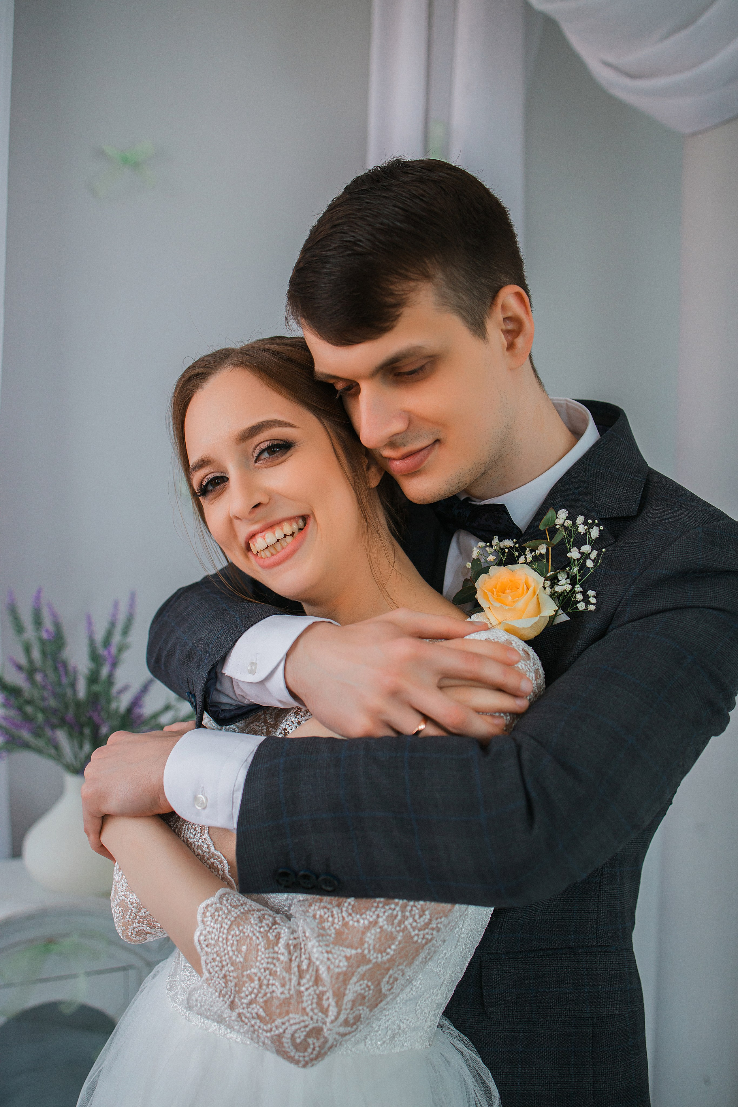 Свадебная фотосессия в фотостудии в городе Серпухов