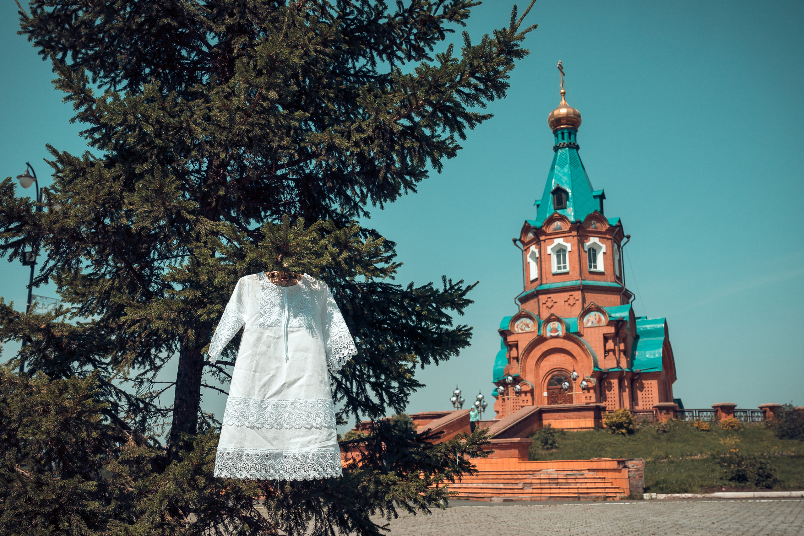 Крещение Лены Храм Феодора Тирона. Фотограф на Крещение и Венчание в Красноярске Рамазанова Юлия