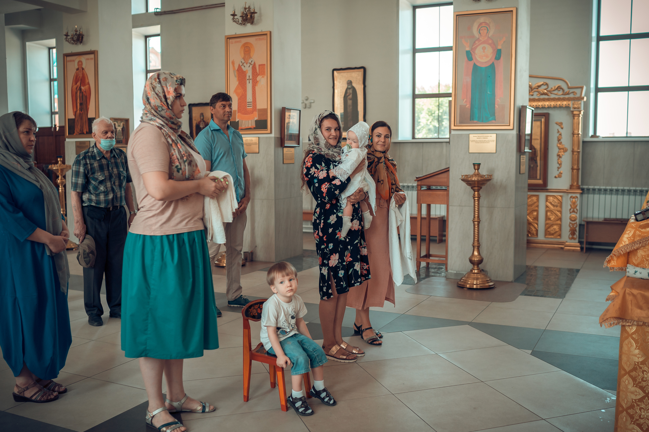 Крещение Лены Храм Феодора Тирона. Фотограф на Крещение и Венчание в Красноярске Рамазанова Юлия