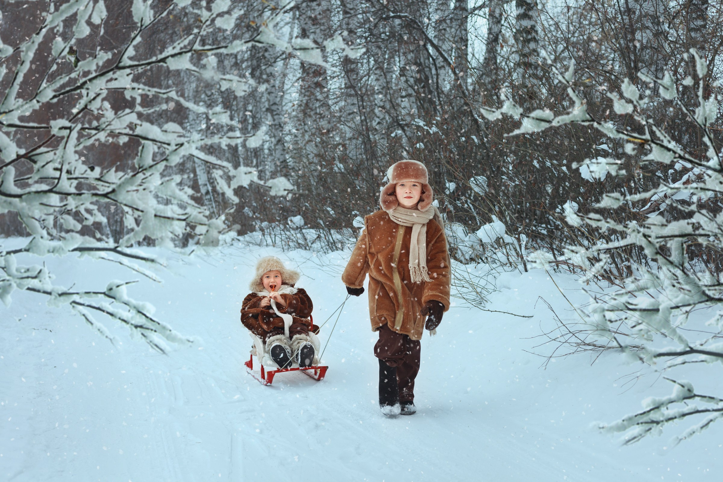 Зимние забавы. Детский и семейный фотограф в Бердске и Новосибирске Дарья Гребнева