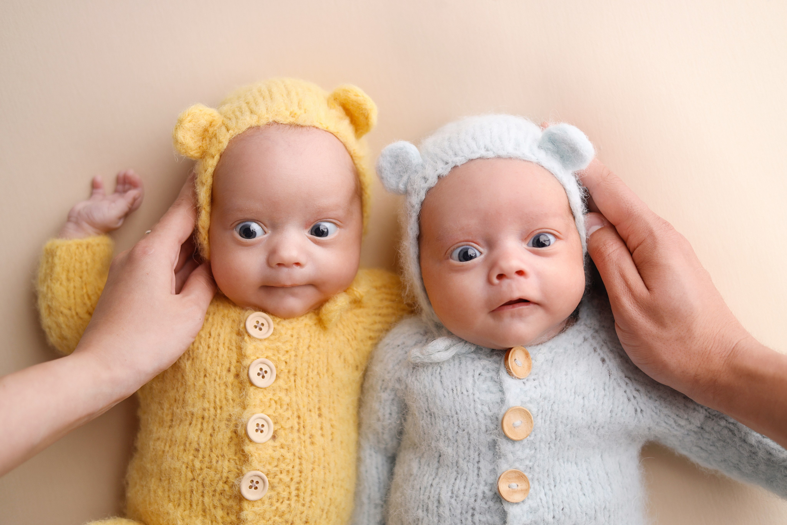 Съемка тройняшек Матвея, Тимофея и Лёвы. Фотограф новорожденных Москва. Ньюборн фотограф Москва