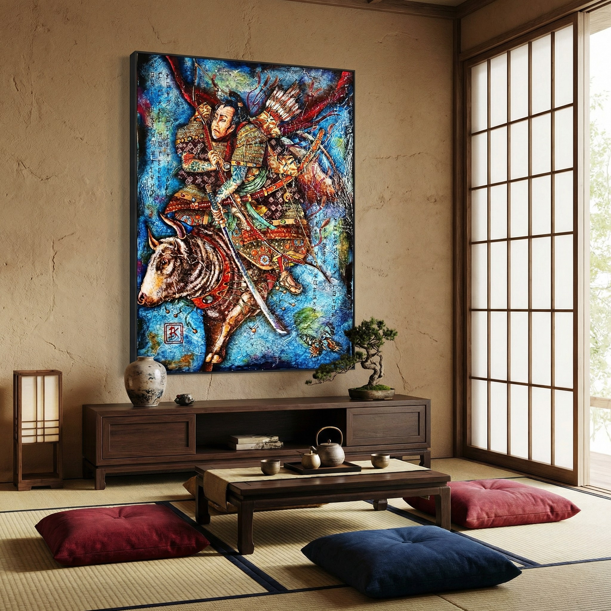 «Ночь размышлений с саке потерей коня обернулась, залез на корову и вновь к поединку готов!». Персональная галерея художника Котикова Виталия